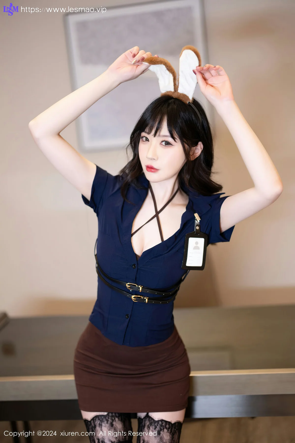 XiuRen 秀人 No.8141  梦心玥 魅惑黑丝性感写真22 - 6