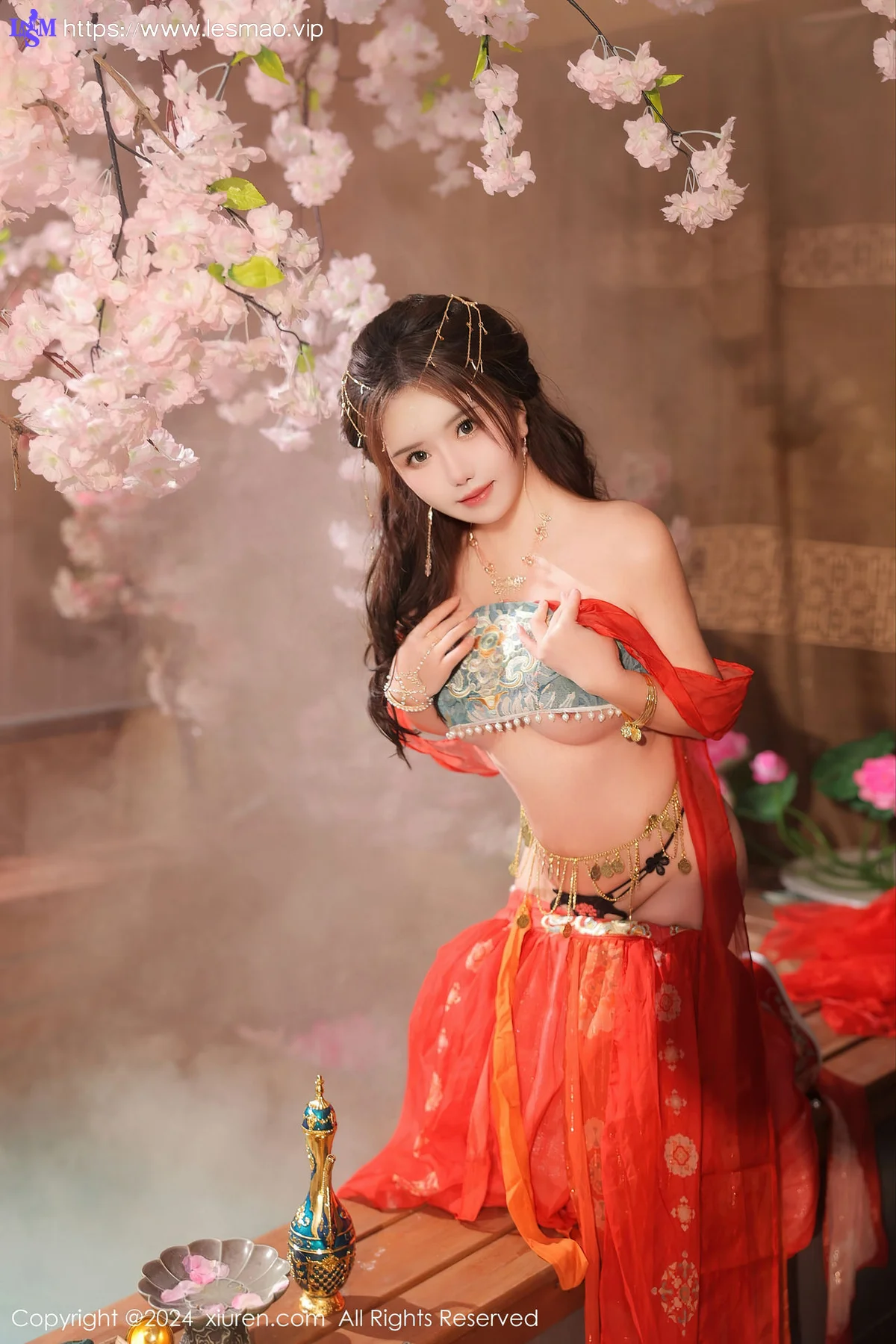 XiuRen 秀人 No.8146  小薯条nienie 红色古装性感写真1 - 9