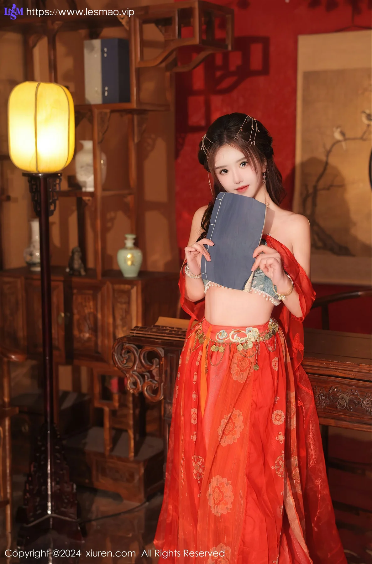 XiuRen 秀人 No.8146  小薯条nienie 红色古装性感写真1 - 5