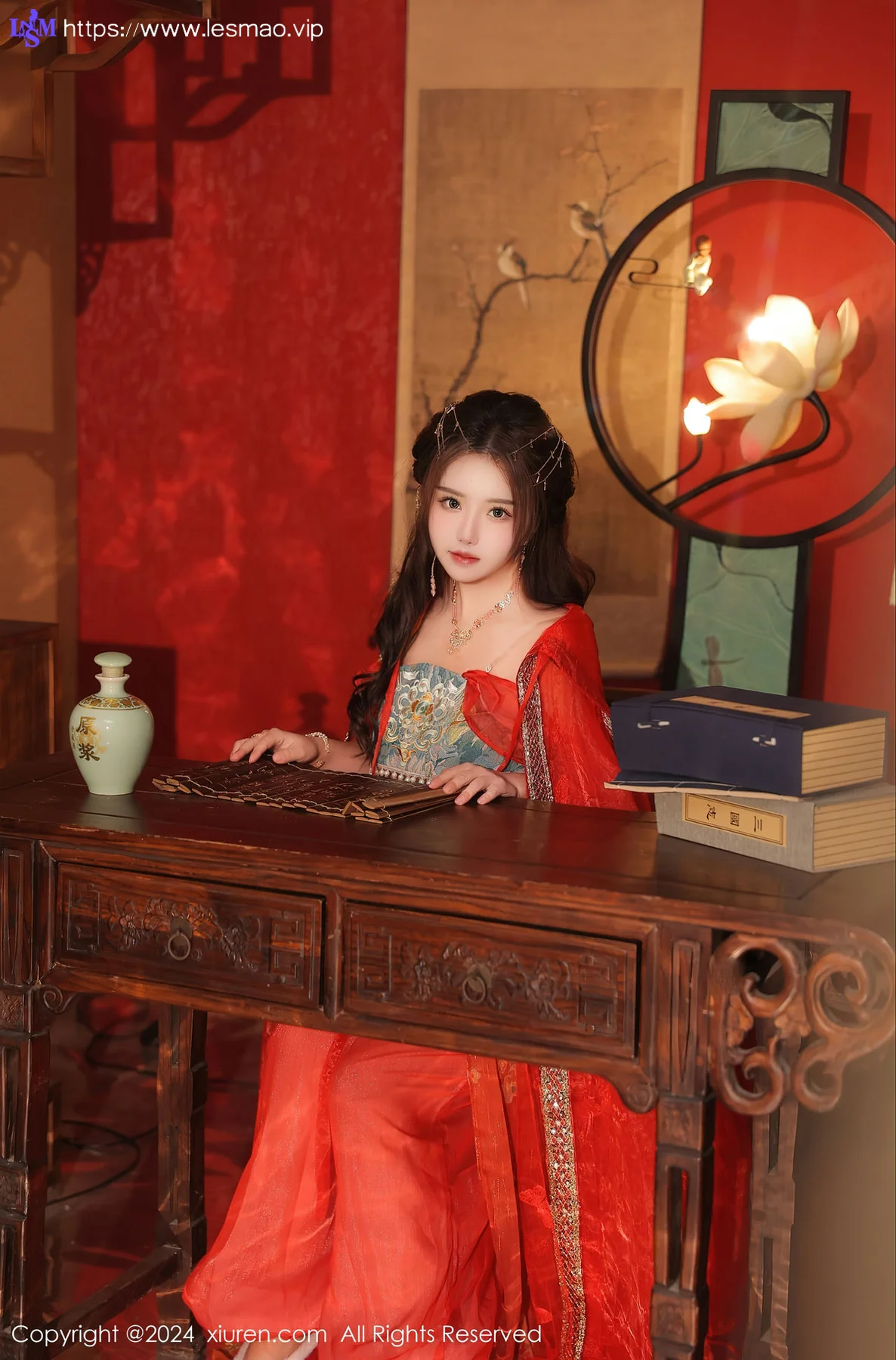 XiuRen 秀人 No.8146  小薯条nienie 红色古装性感写真1 - 8
