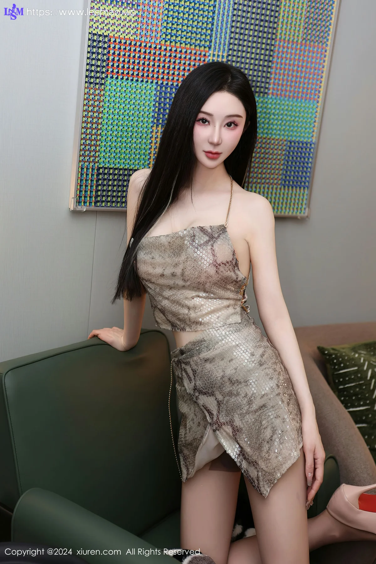 XiuRen 秀人 No.8207  田兮白 吊带情趣短裙性感写真 - 10