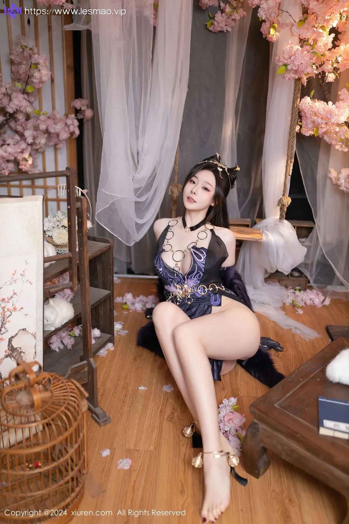 XiuRen 秀人 No.8232  小逗逗 紫色玉玲珑性感写真1 - 6