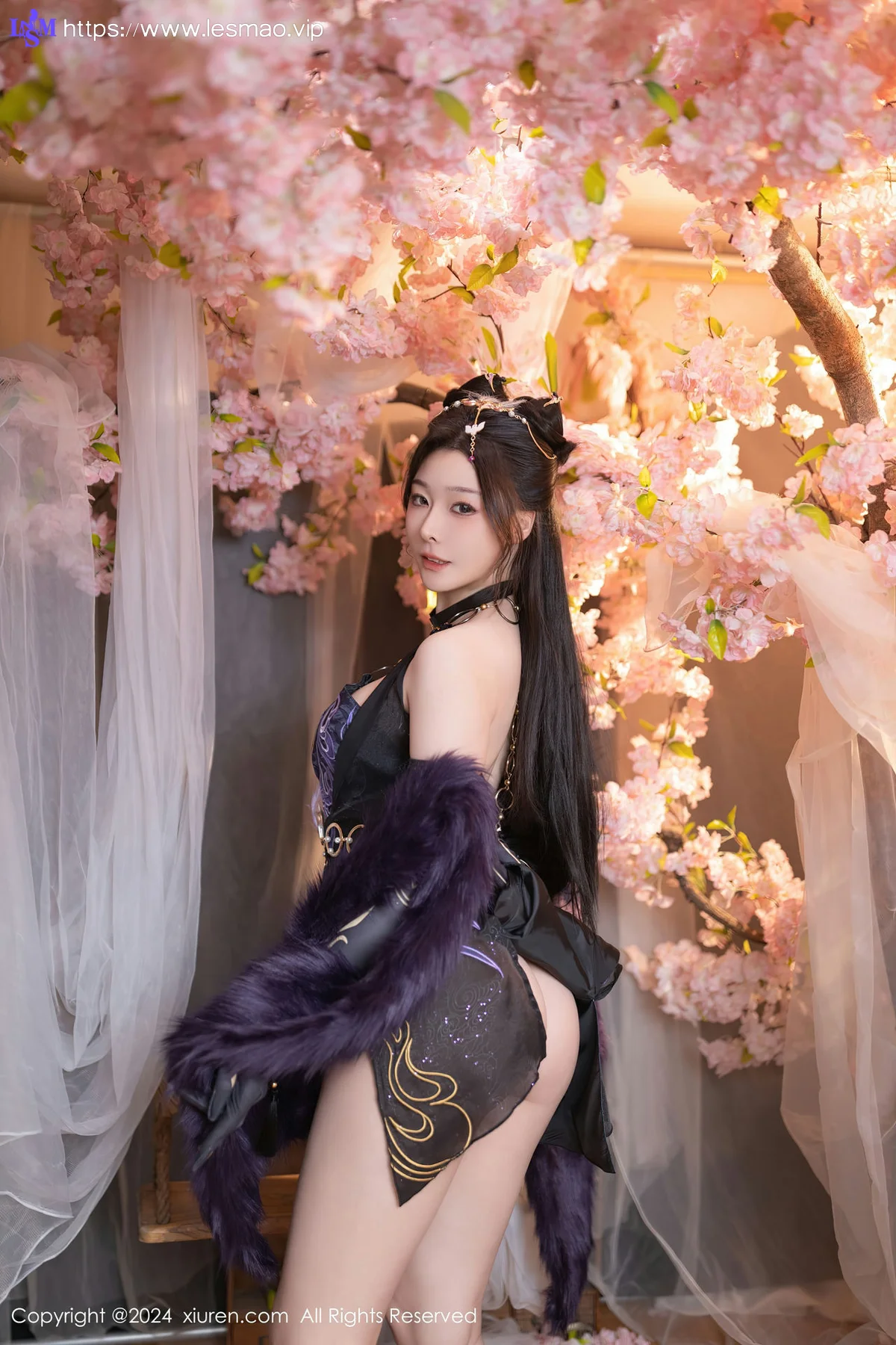 XiuRen 秀人 No.8232  小逗逗 紫色玉玲珑性感写真1 - 8
