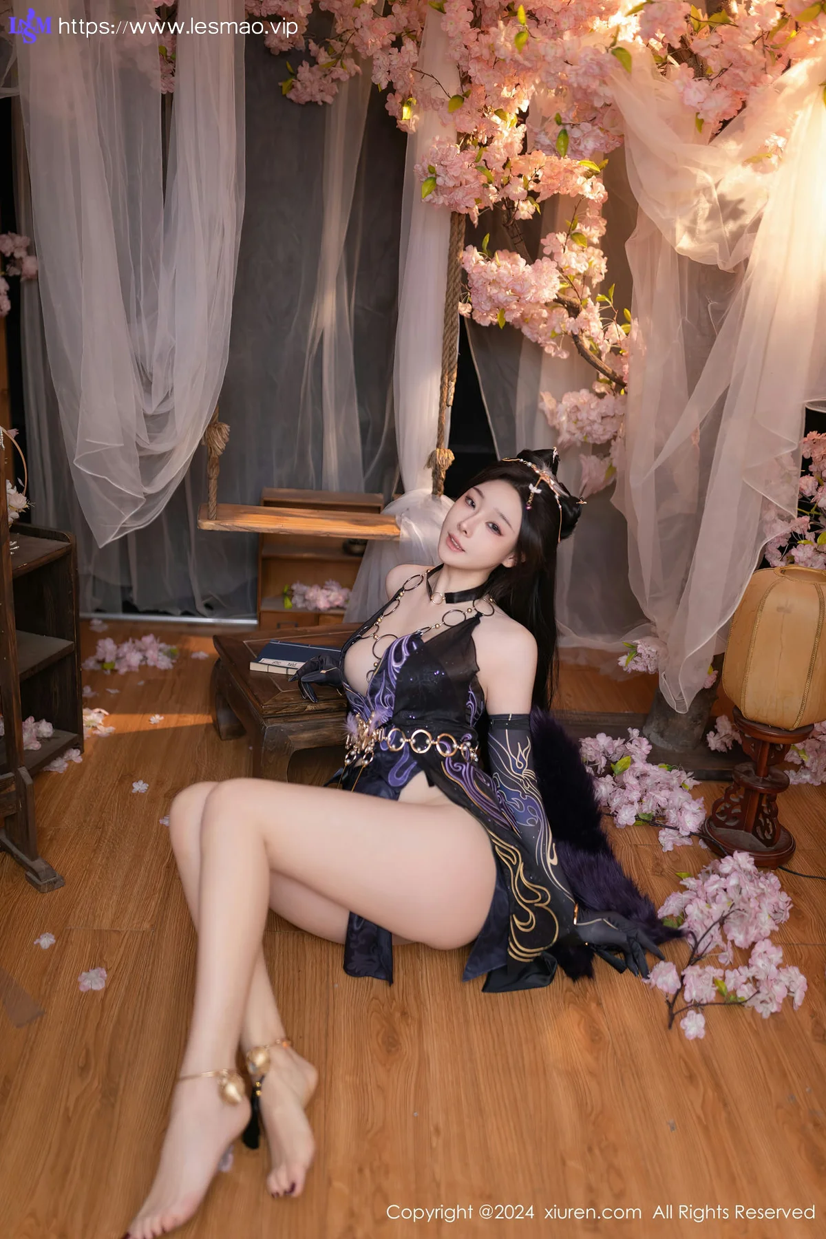 XiuRen 秀人 No.8232  小逗逗 紫色玉玲珑性感写真1 - 3