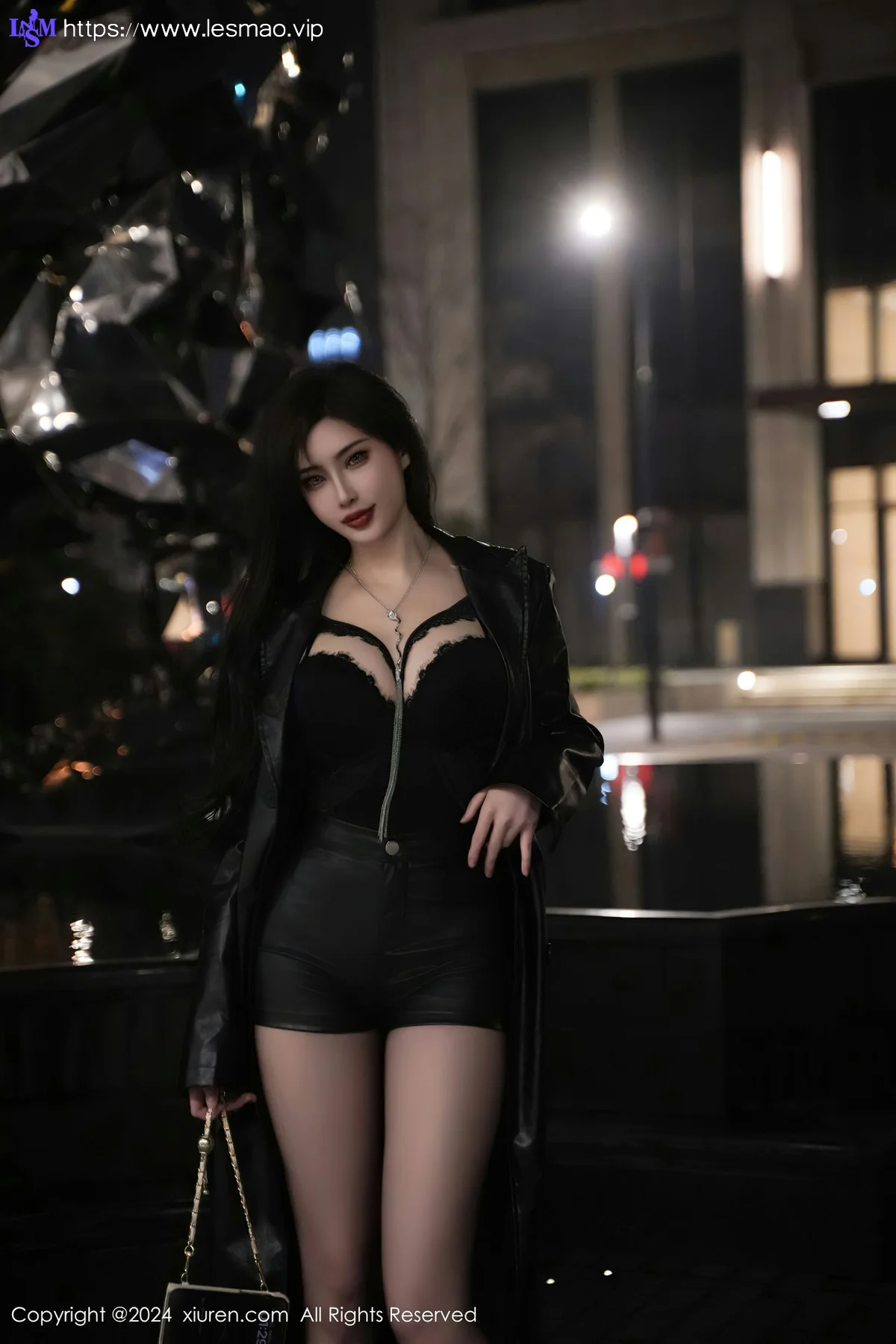 XiuRen 秀人 No.8375 Carol周妍希X 黑色情趣服饰仙本那旅拍22 - 7
