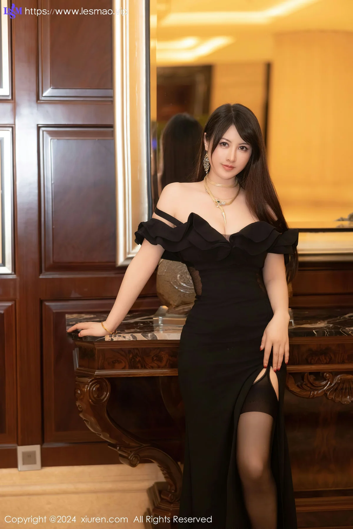 XiuRen 秀人 No.8397 诗诗kiki 黑色礼裙性感写真11 - 1