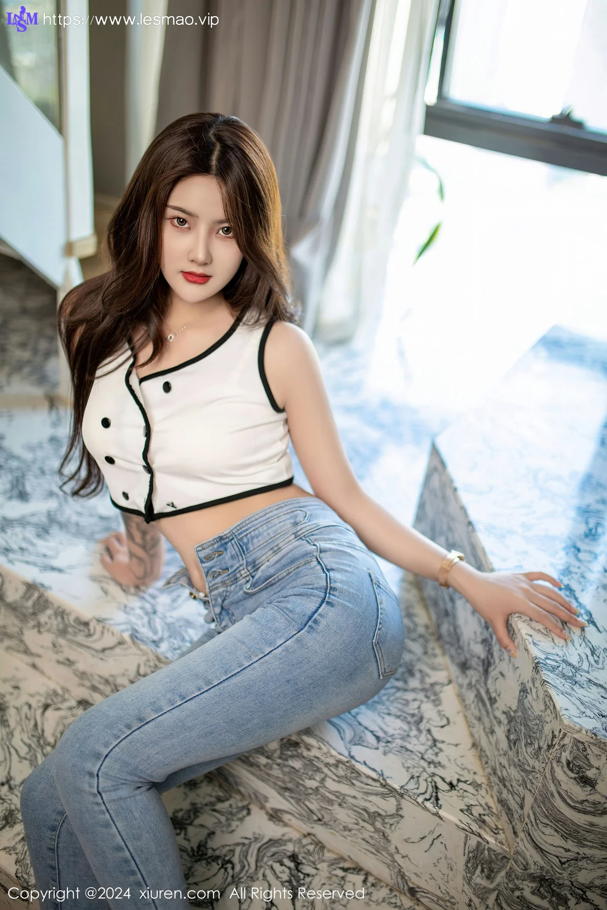 XiuRen 秀人 No.8410 仙女爱自由 粉色睡裙性感写真3 - 5