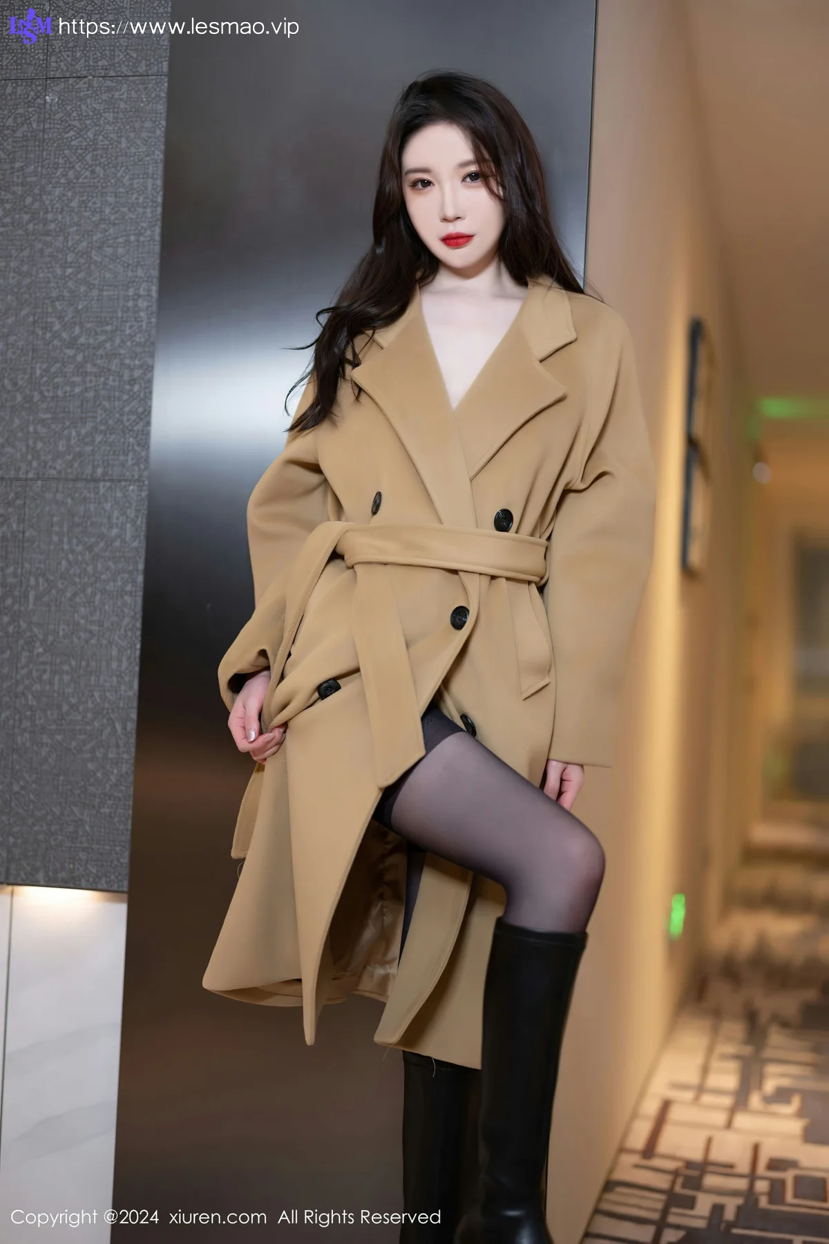 XiuRen 秀人 No.8414 王心悦 蓝色OL服饰性感写真11 - 7