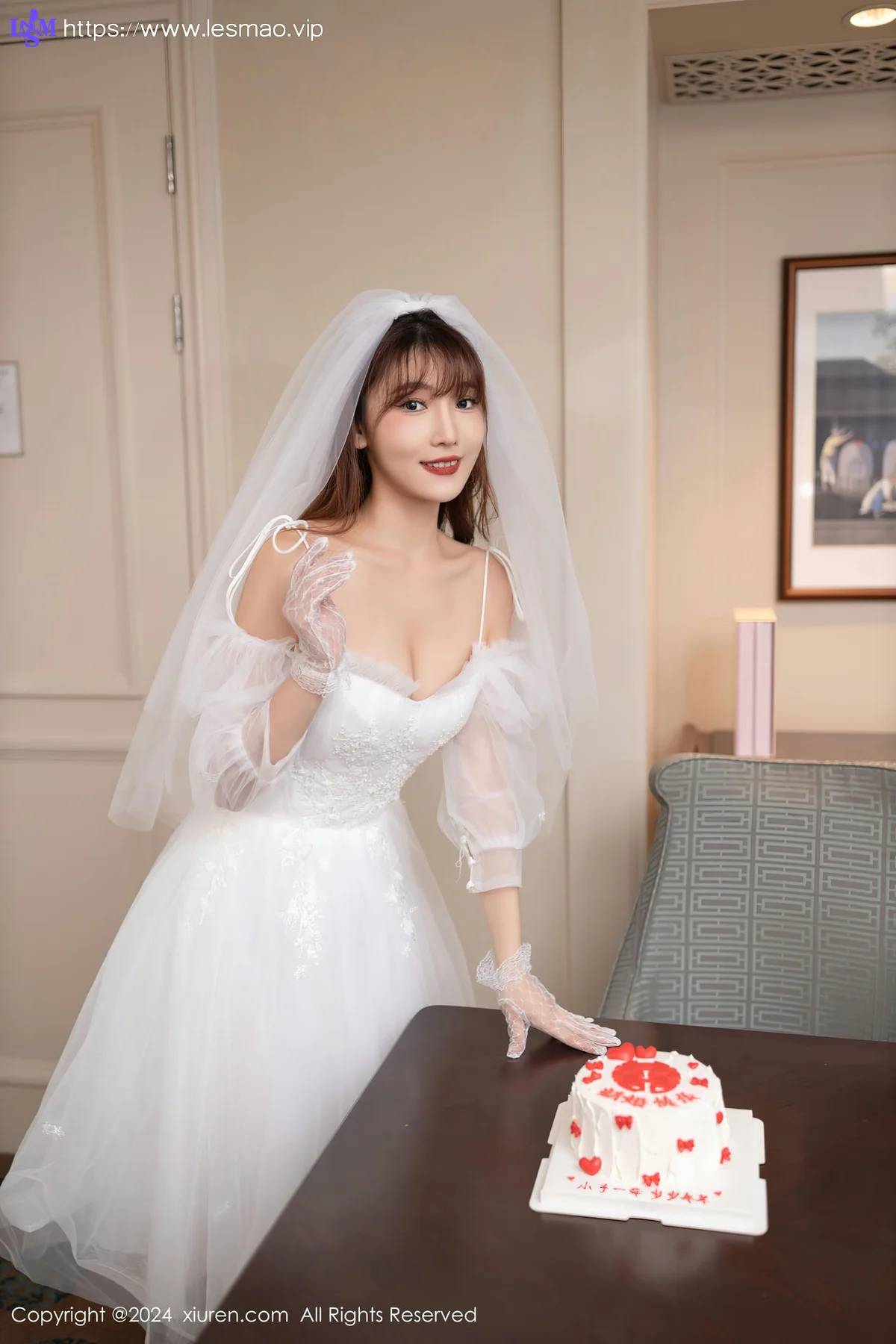 XiuRen 秀人 No.8418 陆萱萱 白色婚纱泰国旅拍111 - 3