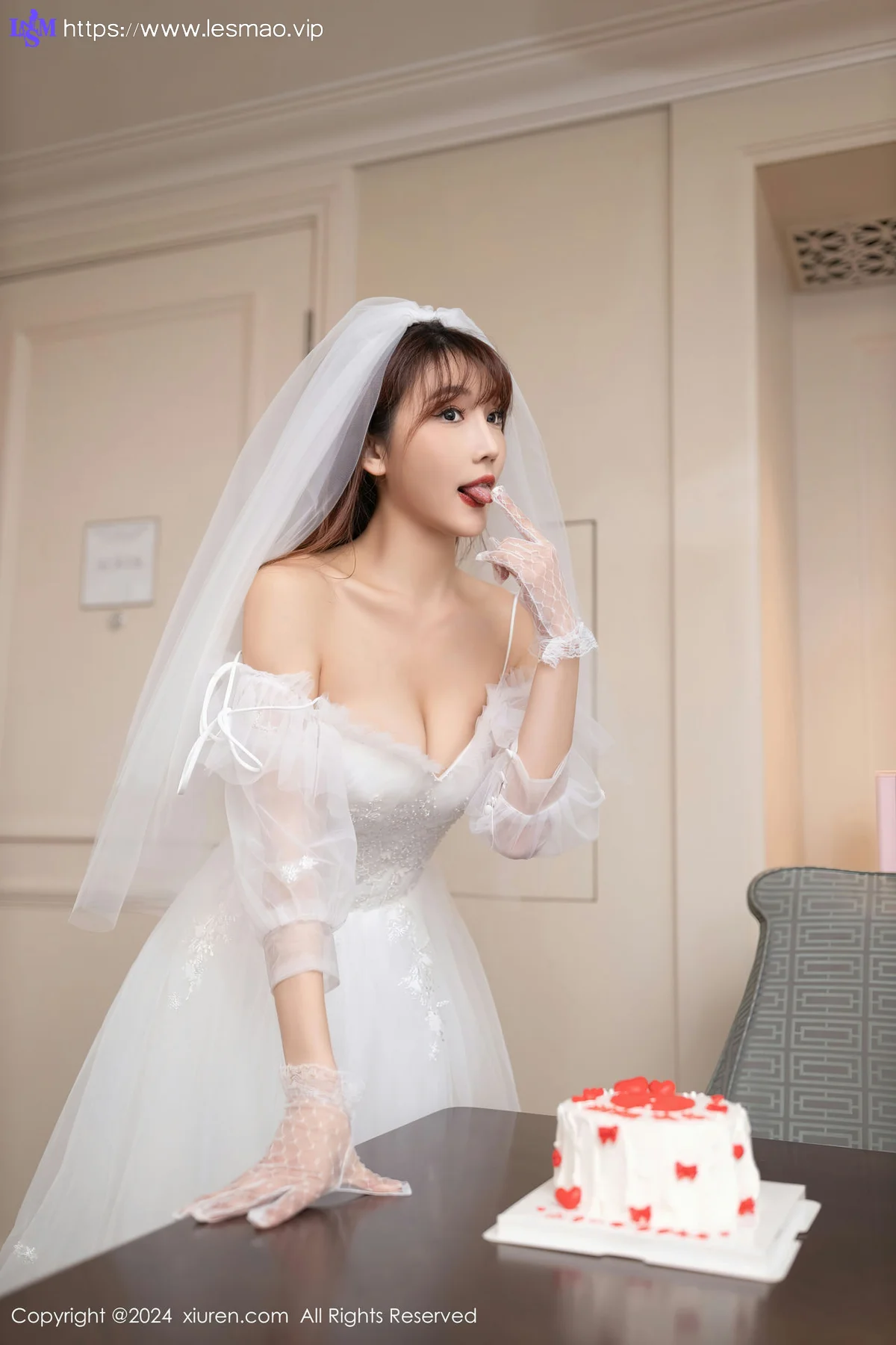 XiuRen 秀人 No.8418 陆萱萱 白色婚纱泰国旅拍111 - 5