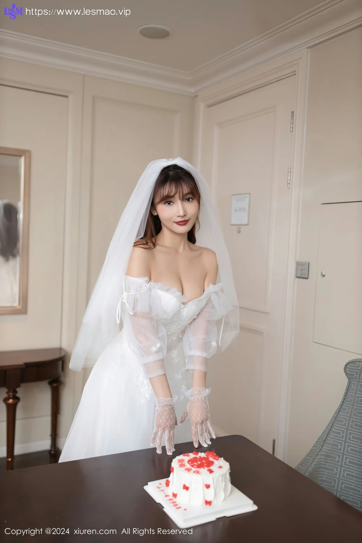 XiuRen 秀人 No.8418 陆萱萱 白色婚纱泰国旅拍111 - 6