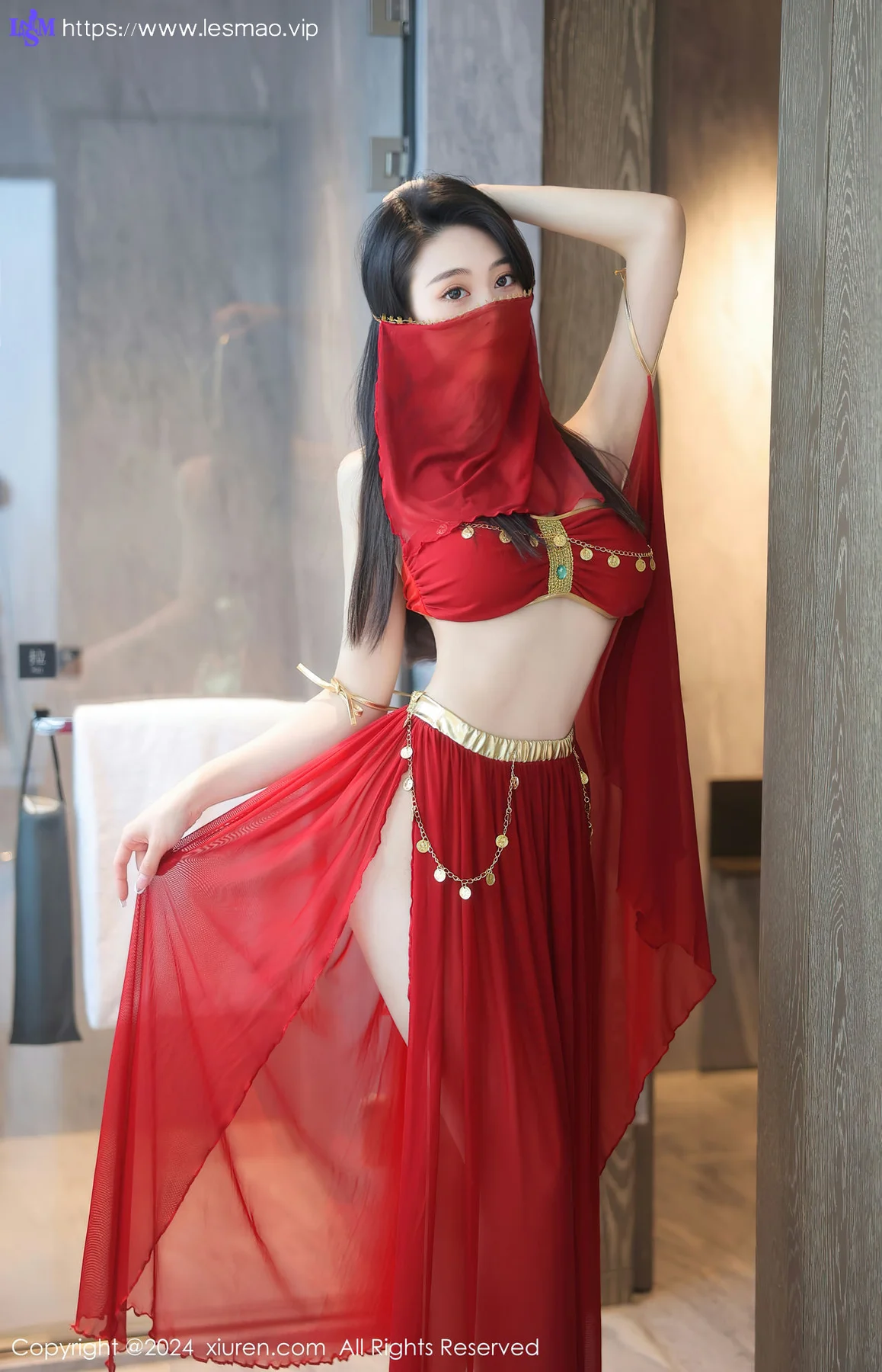 XiuRen 秀人 No.8420 清妙 红色舞裙性感写真11 - 5