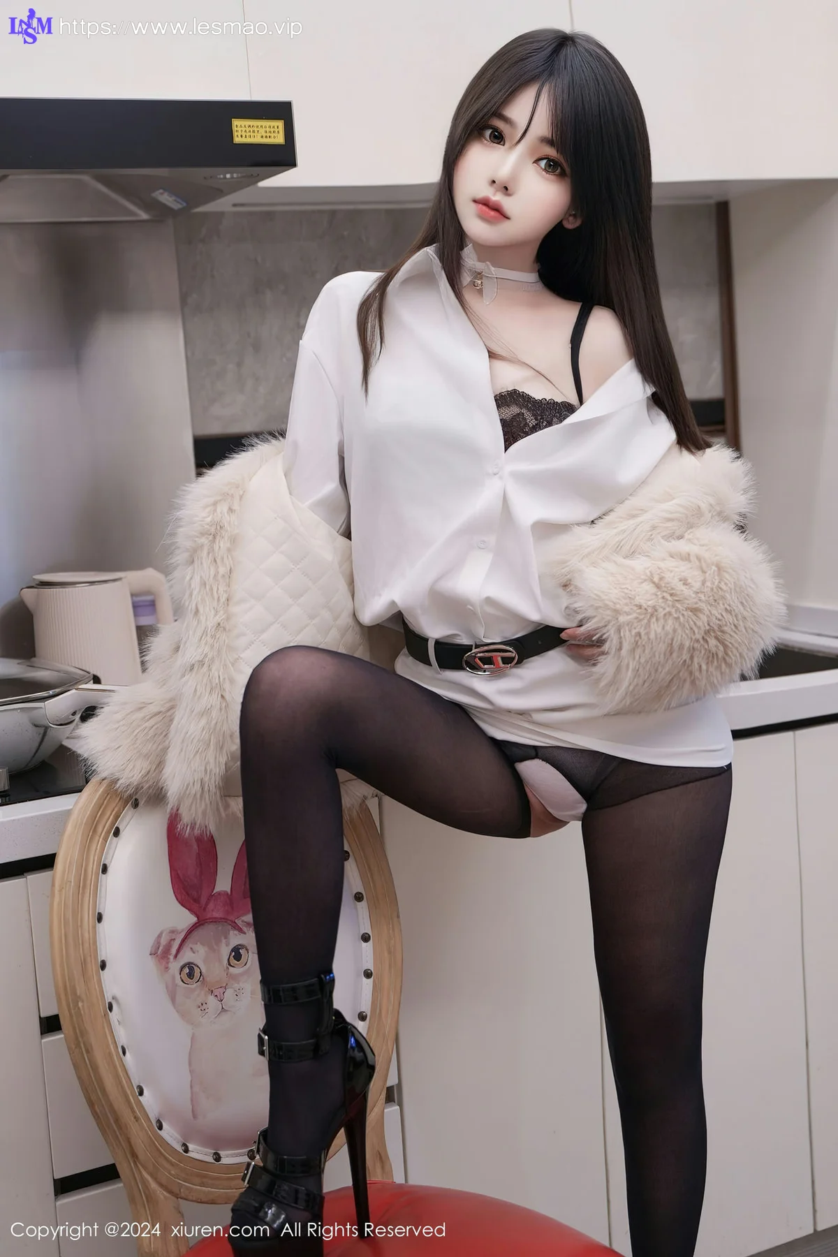 XiuRen 秀人 No.8429 林月月 黑色蕾丝性感写真22 - 1