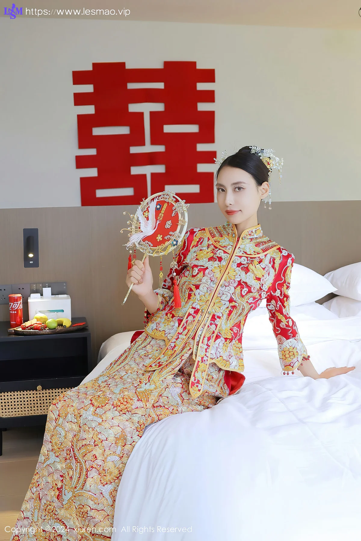 XiuRen 秀人 No.8534 lingyu69 新娘主题拍摄性感写真1 - 2