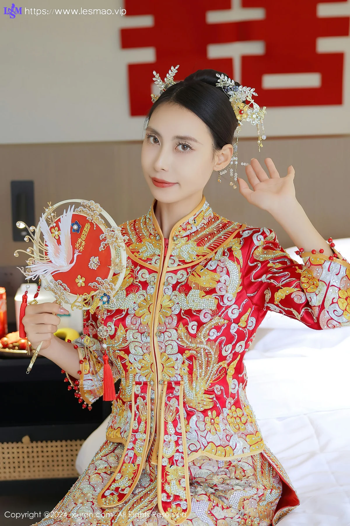 XiuRen 秀人 No.8534 lingyu69 新娘主题拍摄性感写真1 - 3
