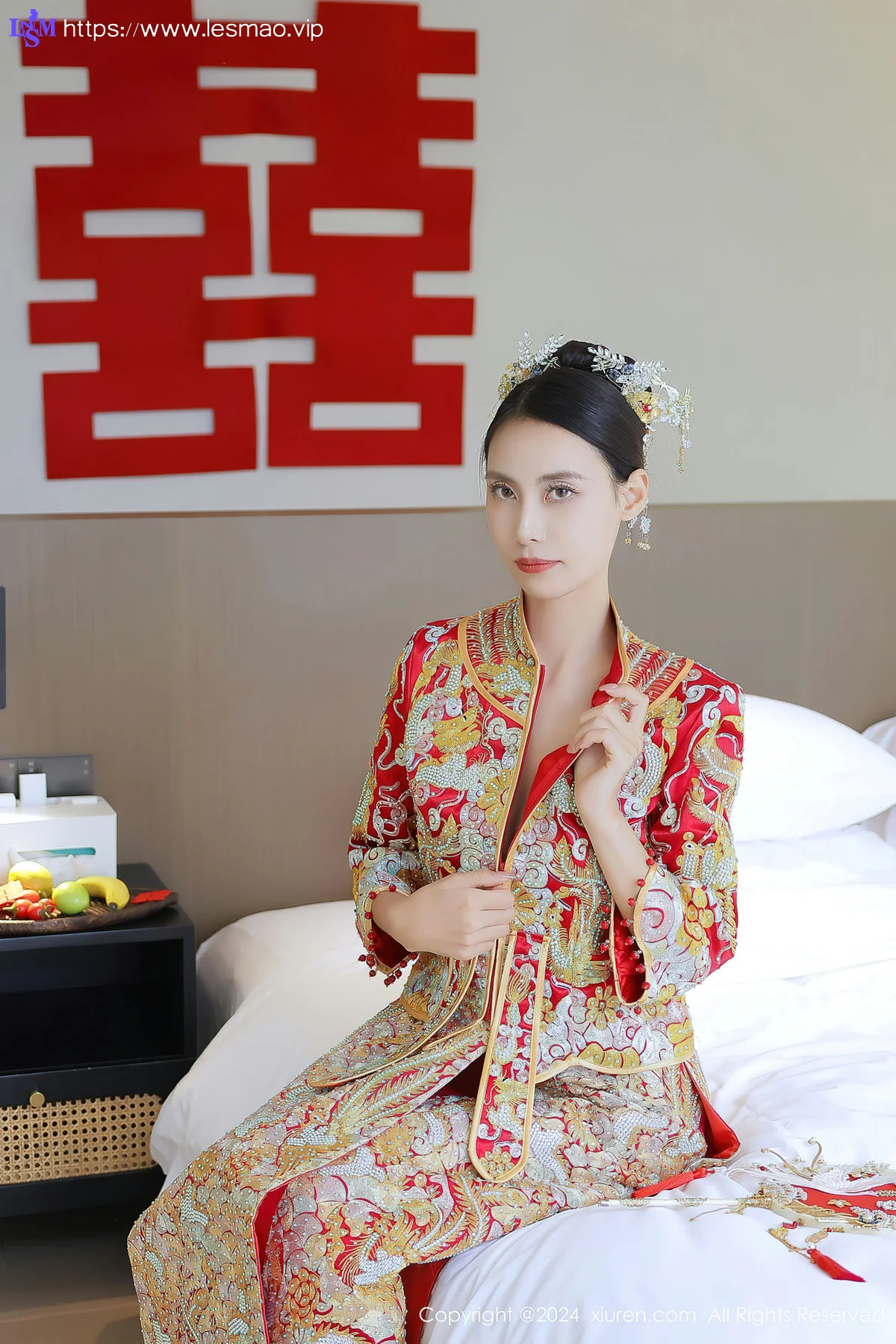 XiuRen 秀人 No.8534 lingyu69 新娘主题拍摄性感写真1 - 5
