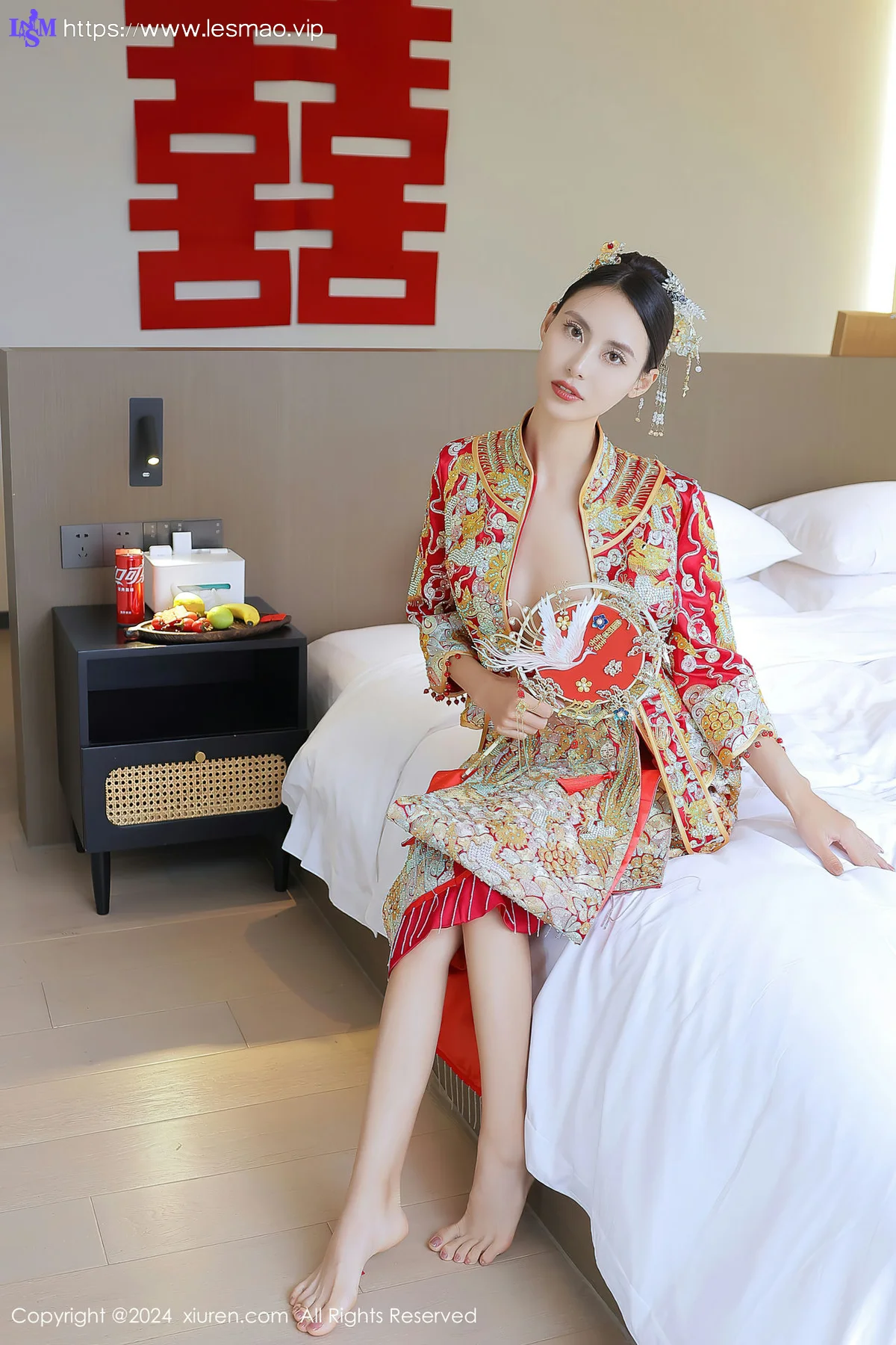 XiuRen 秀人 No.8534 lingyu69 新娘主题拍摄性感写真1 - 4