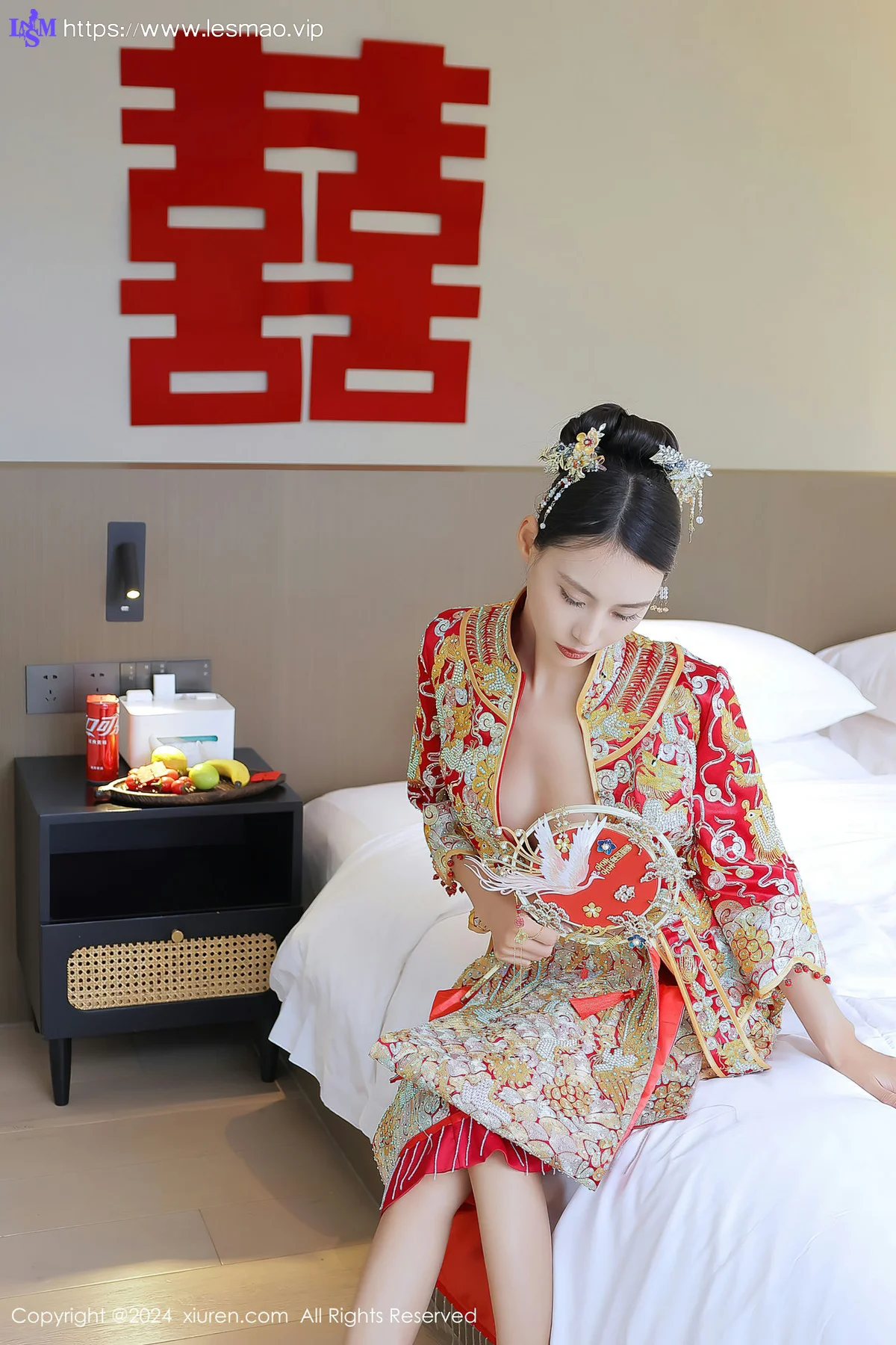 XiuRen 秀人 No.8534 lingyu69 新娘主题拍摄性感写真1 - 5