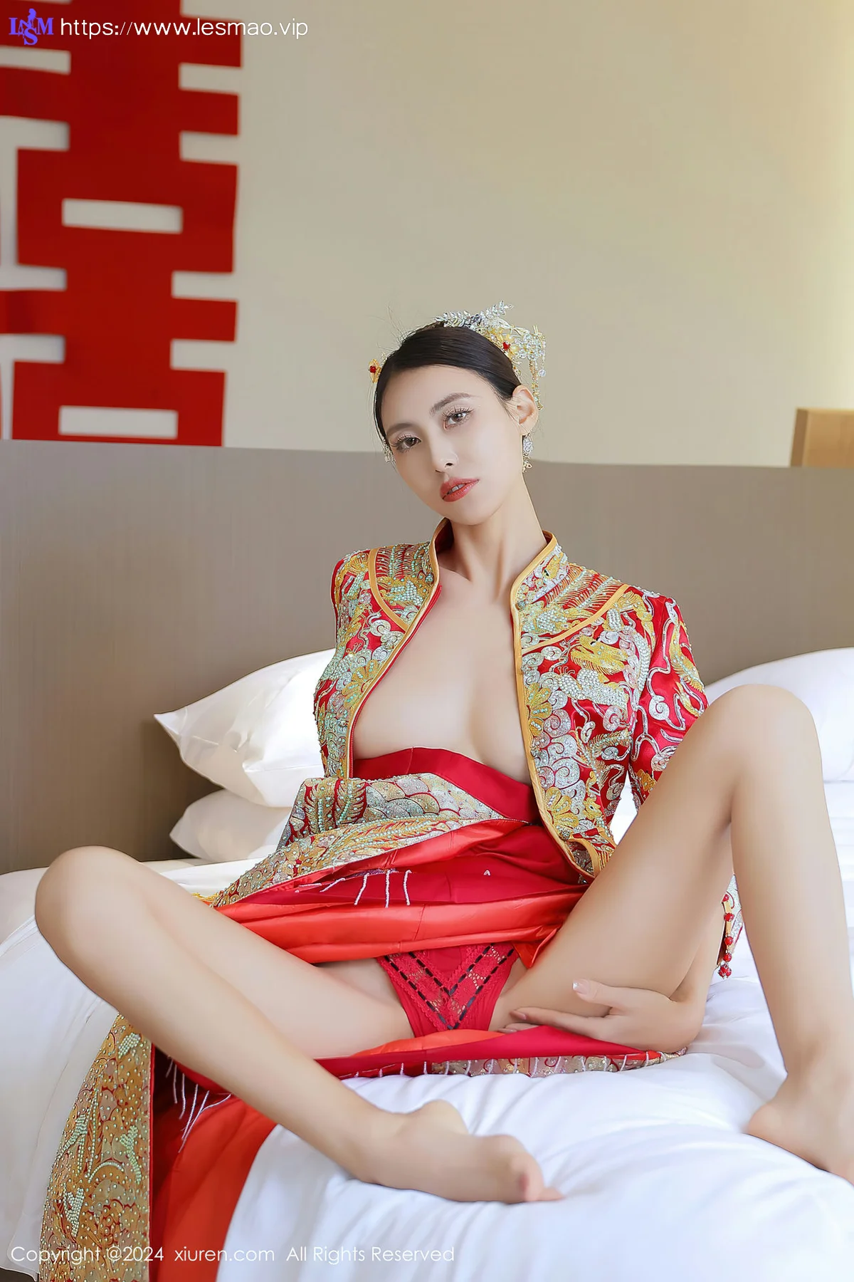 XiuRen 秀人 No.8534 lingyu69 新娘主题拍摄性感写真1 - 10
