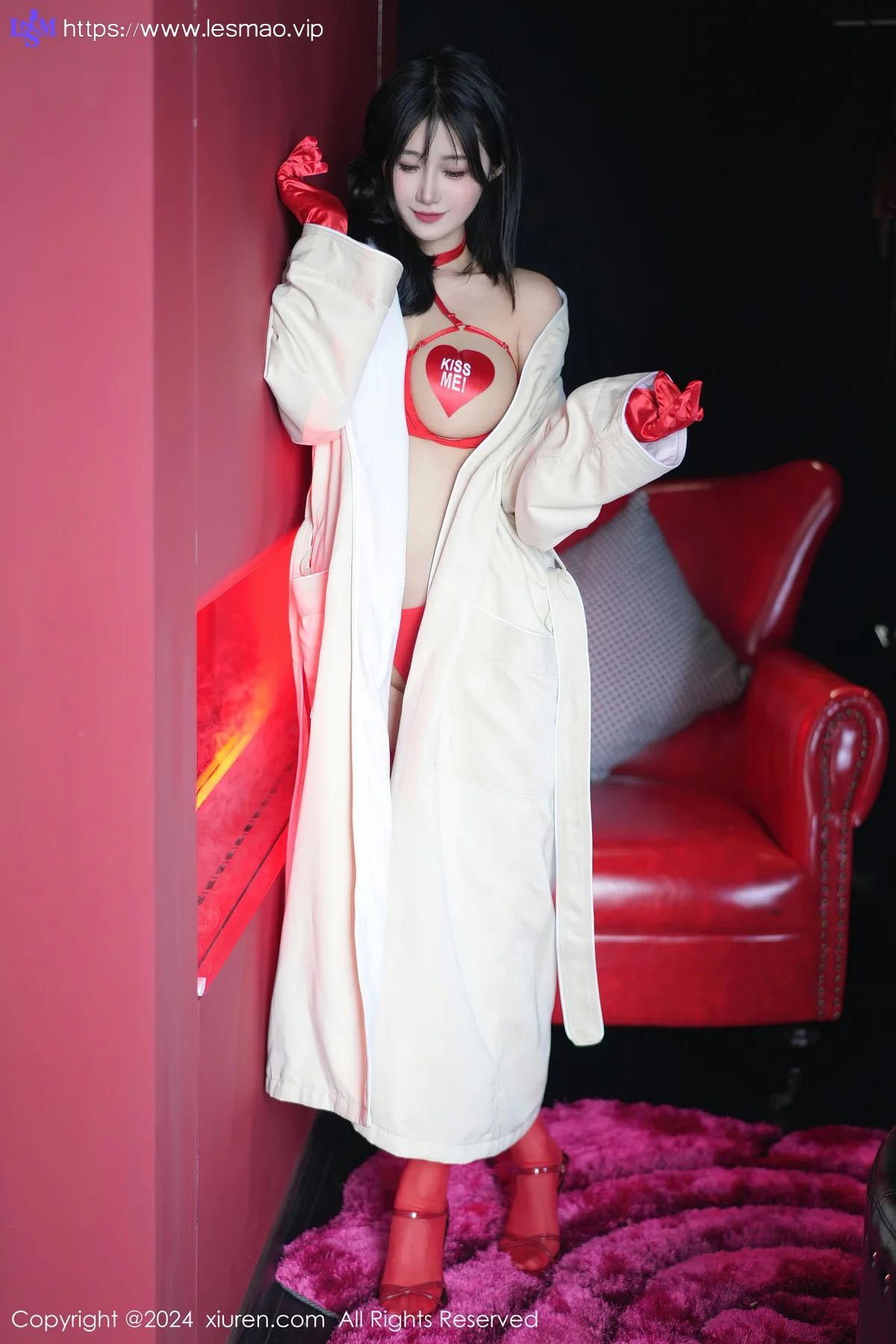 XiuRen 秀人 No.8555 laura阿姣 红色丝袜性感写真1 - 7