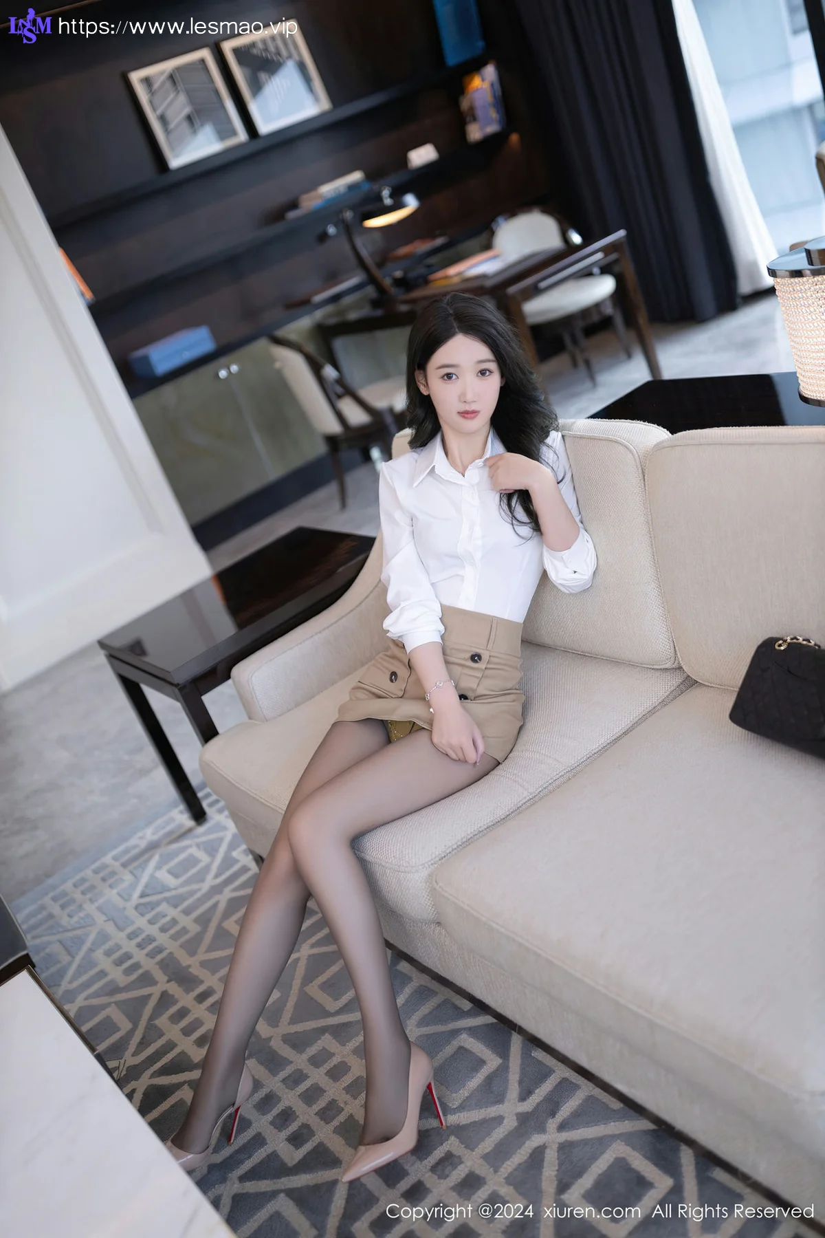 XiuRen 秀人 No.8571 唐安琪 白色OL服饰性感写真11 - 4