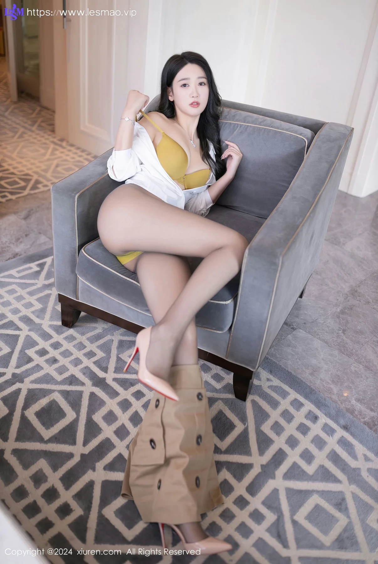 XiuRen 秀人 No.8571 唐安琪 白色OL服饰性感写真11 - 9
