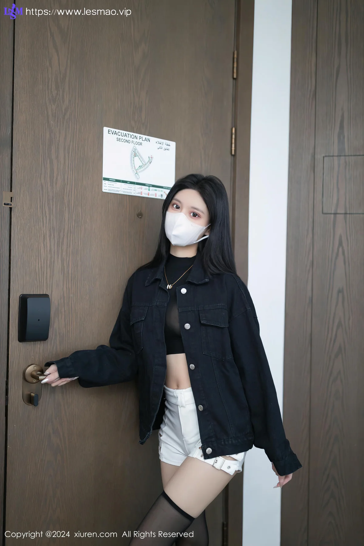 XiuRen 秀人 No.8636 幼幼 黑色轻透内衣性感写真3 - 4