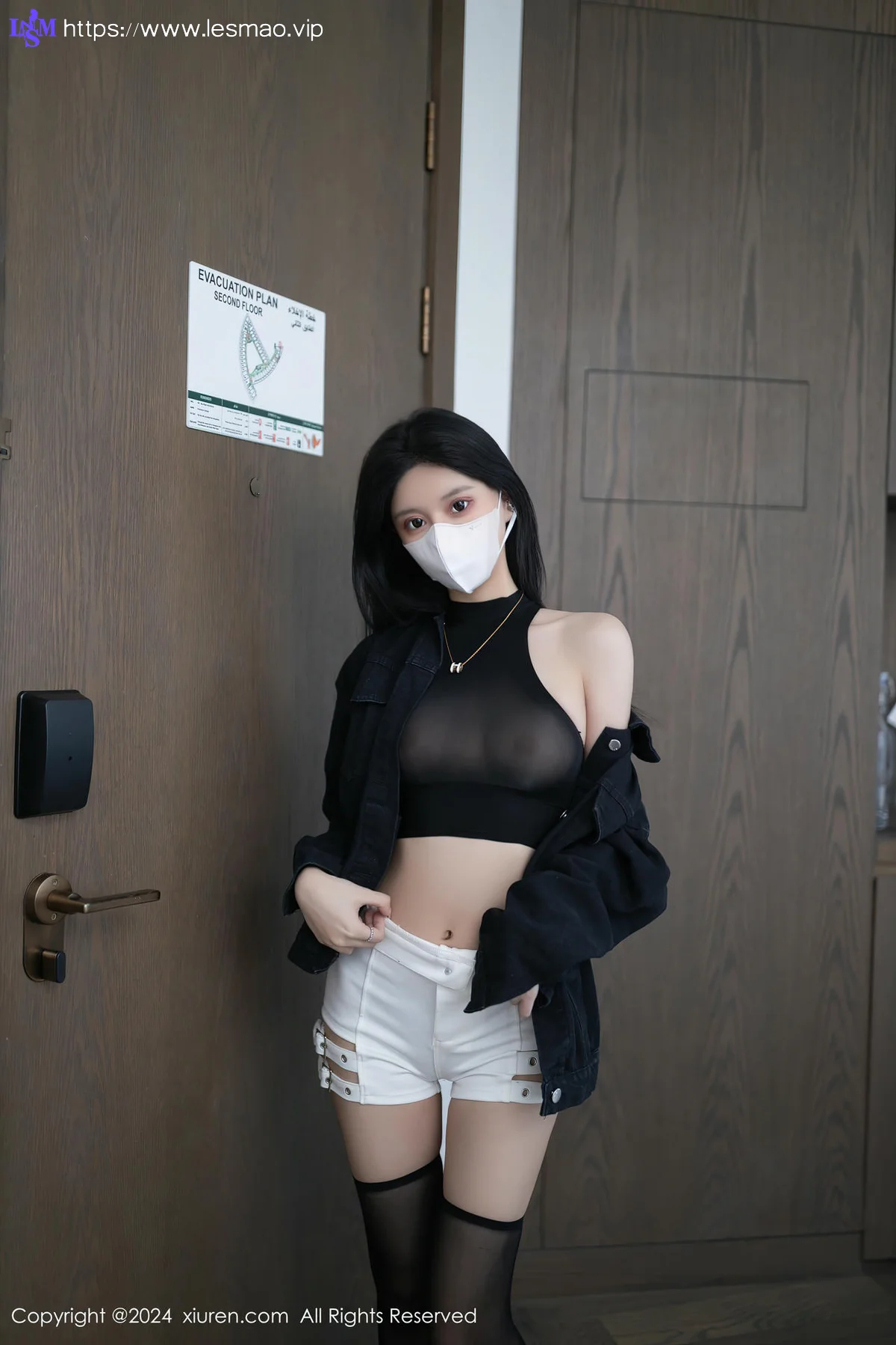 XiuRen 秀人 No.8636 幼幼 黑色轻透内衣性感写真3 - 6