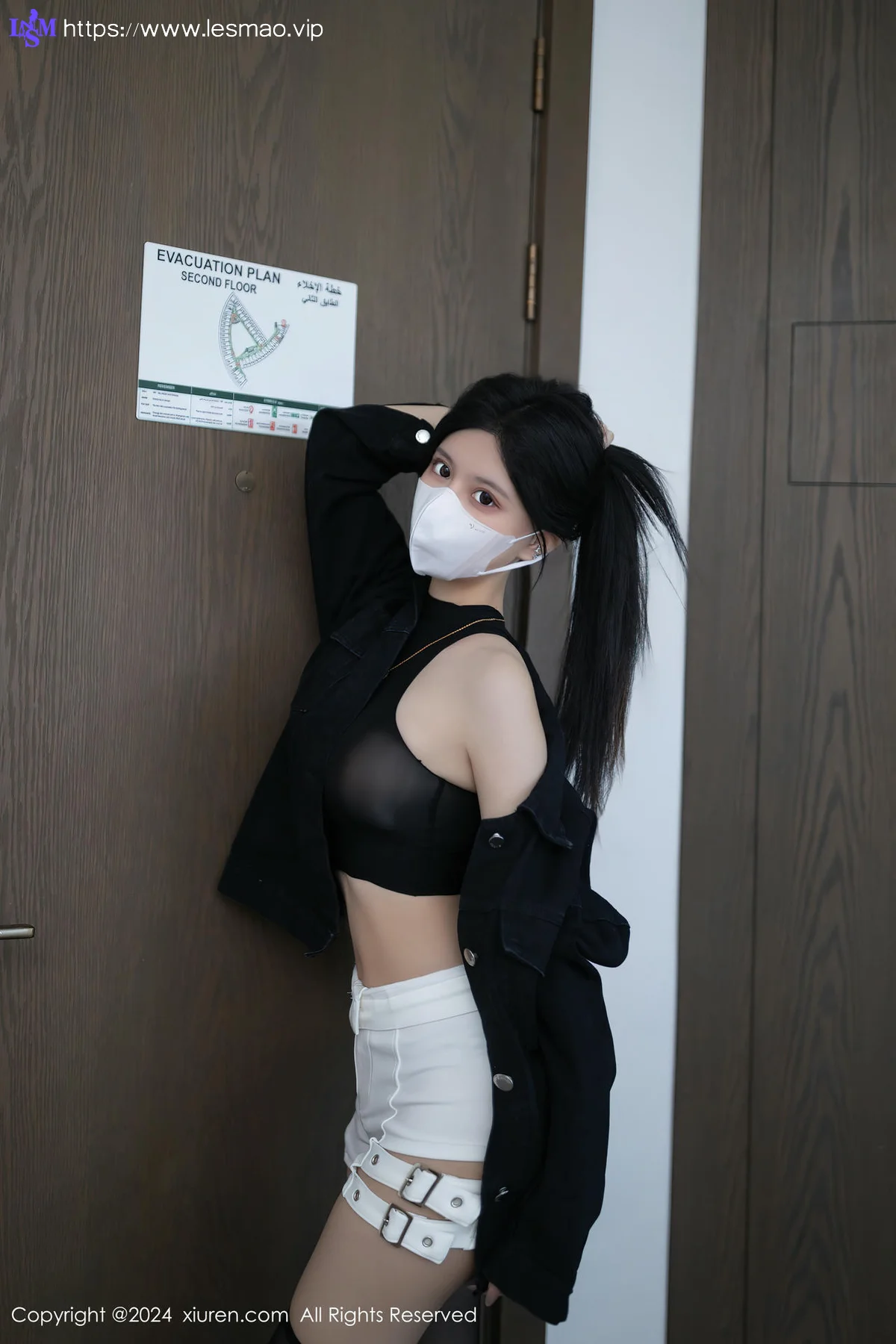 XiuRen 秀人 No.8636 幼幼 黑色轻透内衣性感写真3 - 7