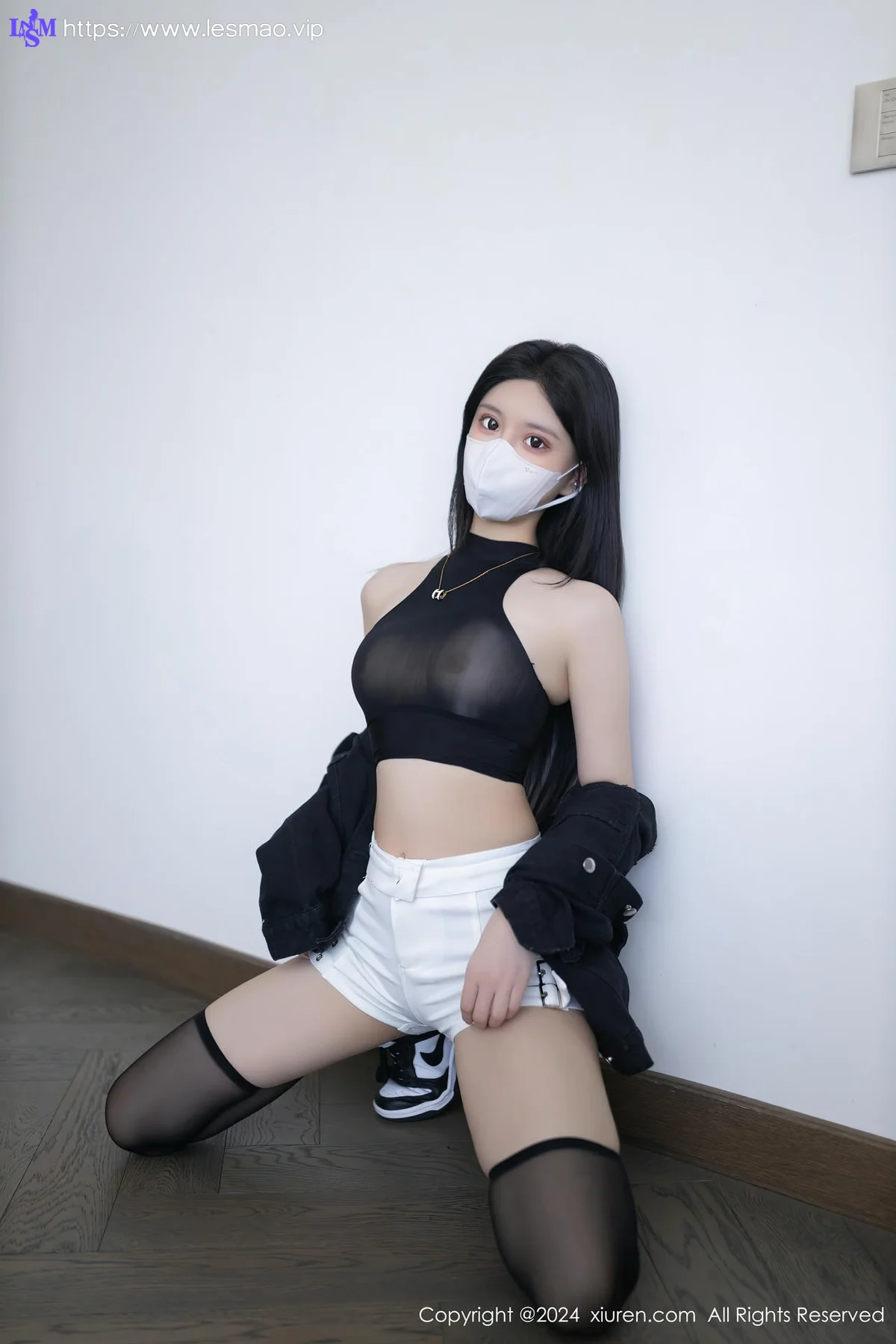 XiuRen 秀人 No.8636 幼幼 黑色轻透内衣性感写真3 - 8