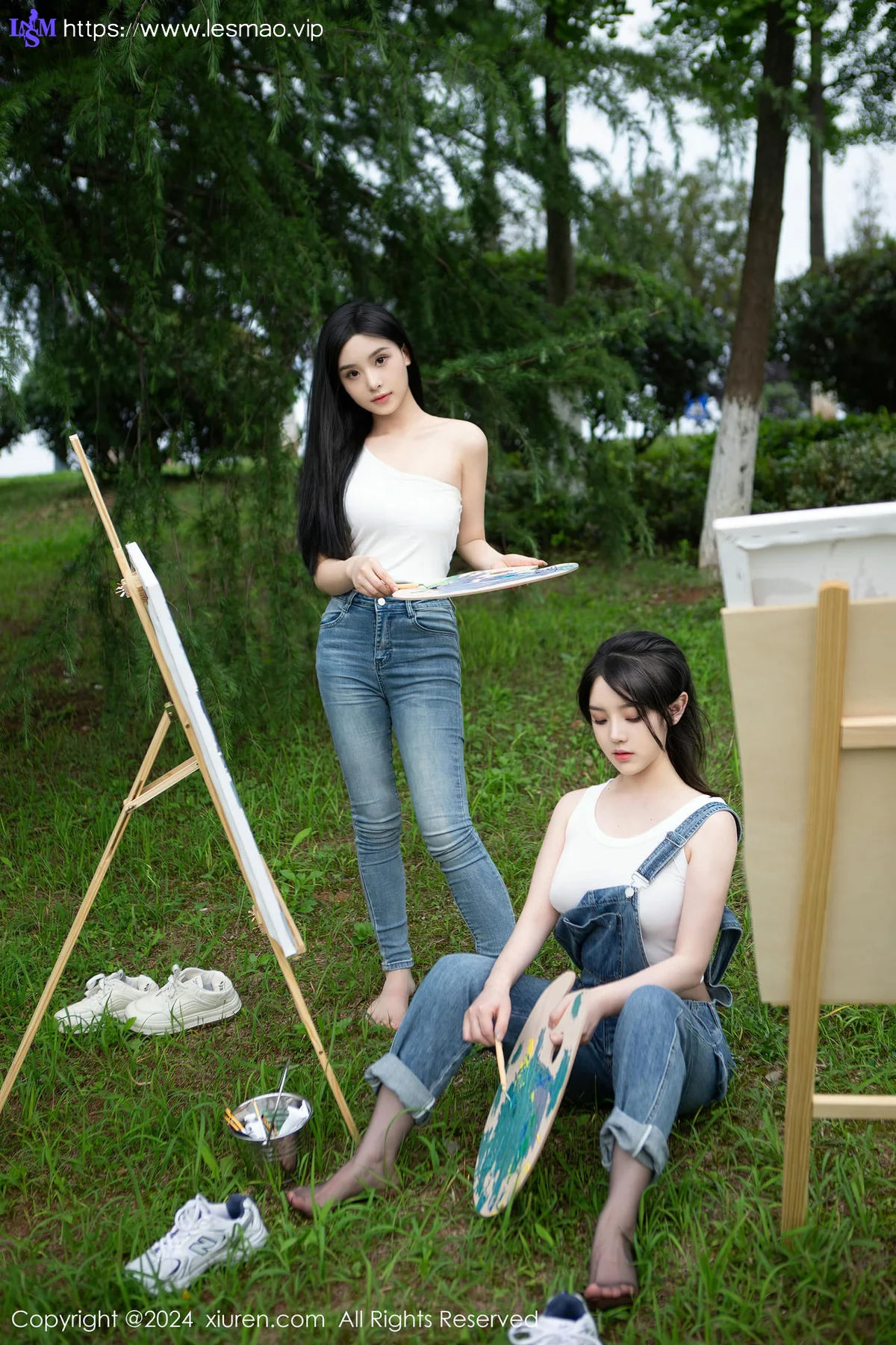 XiuRen 秀人 No.8638 豆瓣酱模特合集写真山中作画场景 - 1