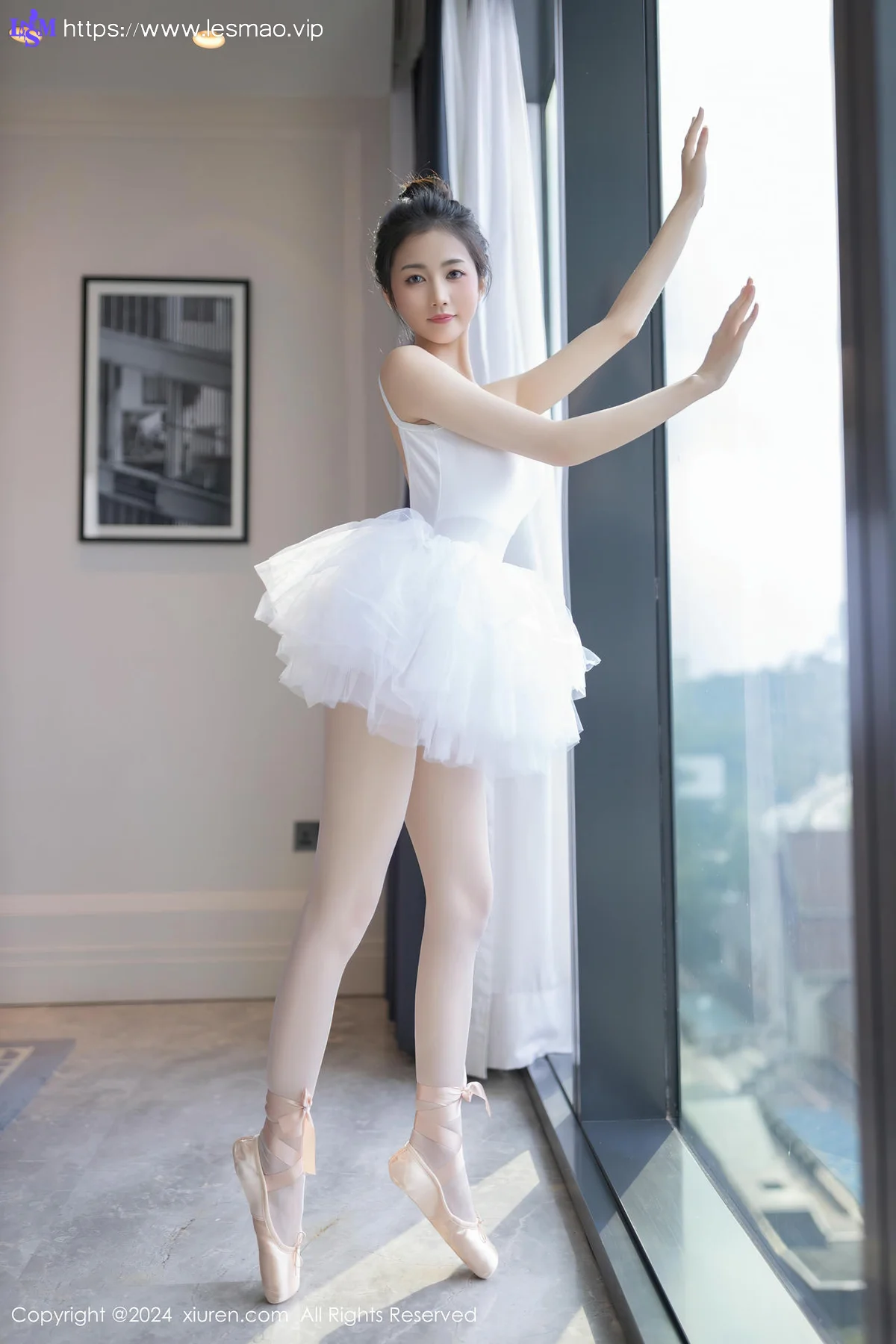 XiuRen 秀人 No.8657 鱼尾fish 白色芭蕾服性感写真11 - 1