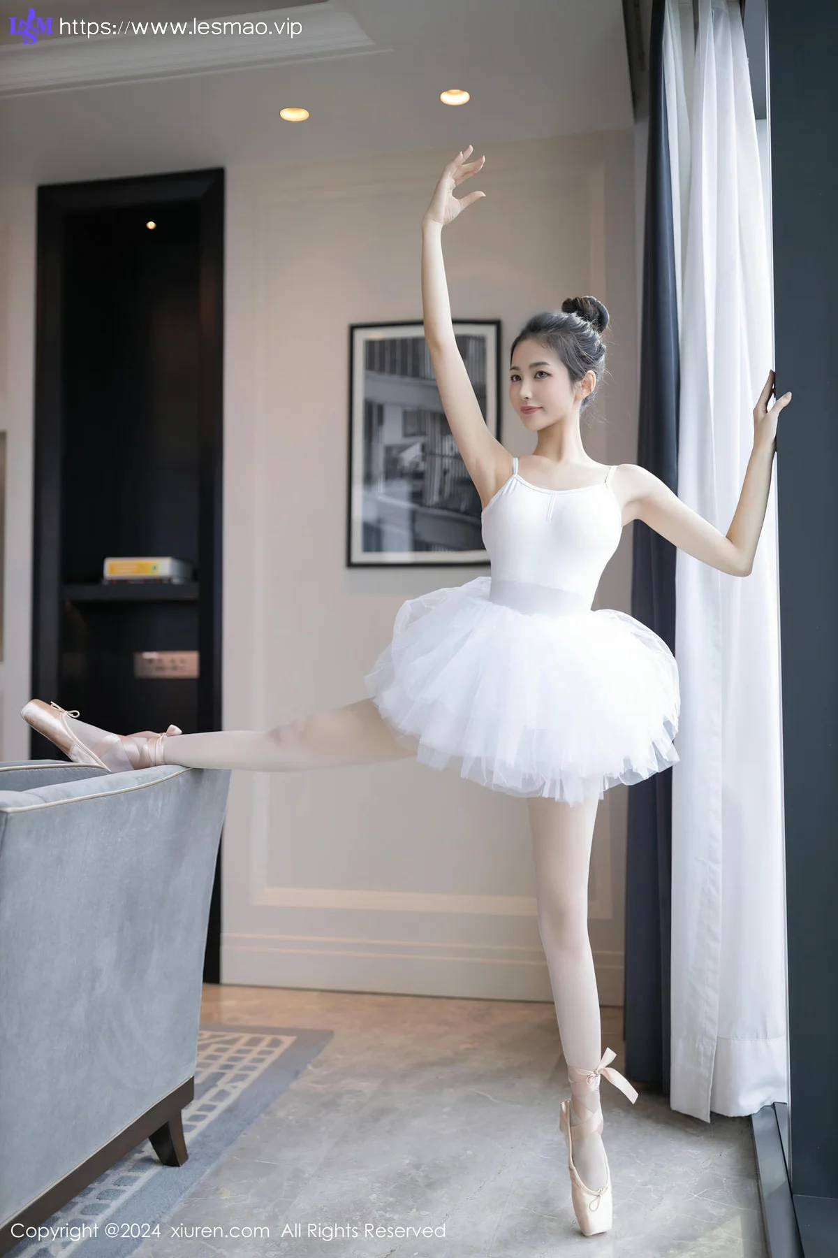XiuRen 秀人 No.8657 鱼尾fish 白色芭蕾服性感写真11 - 2