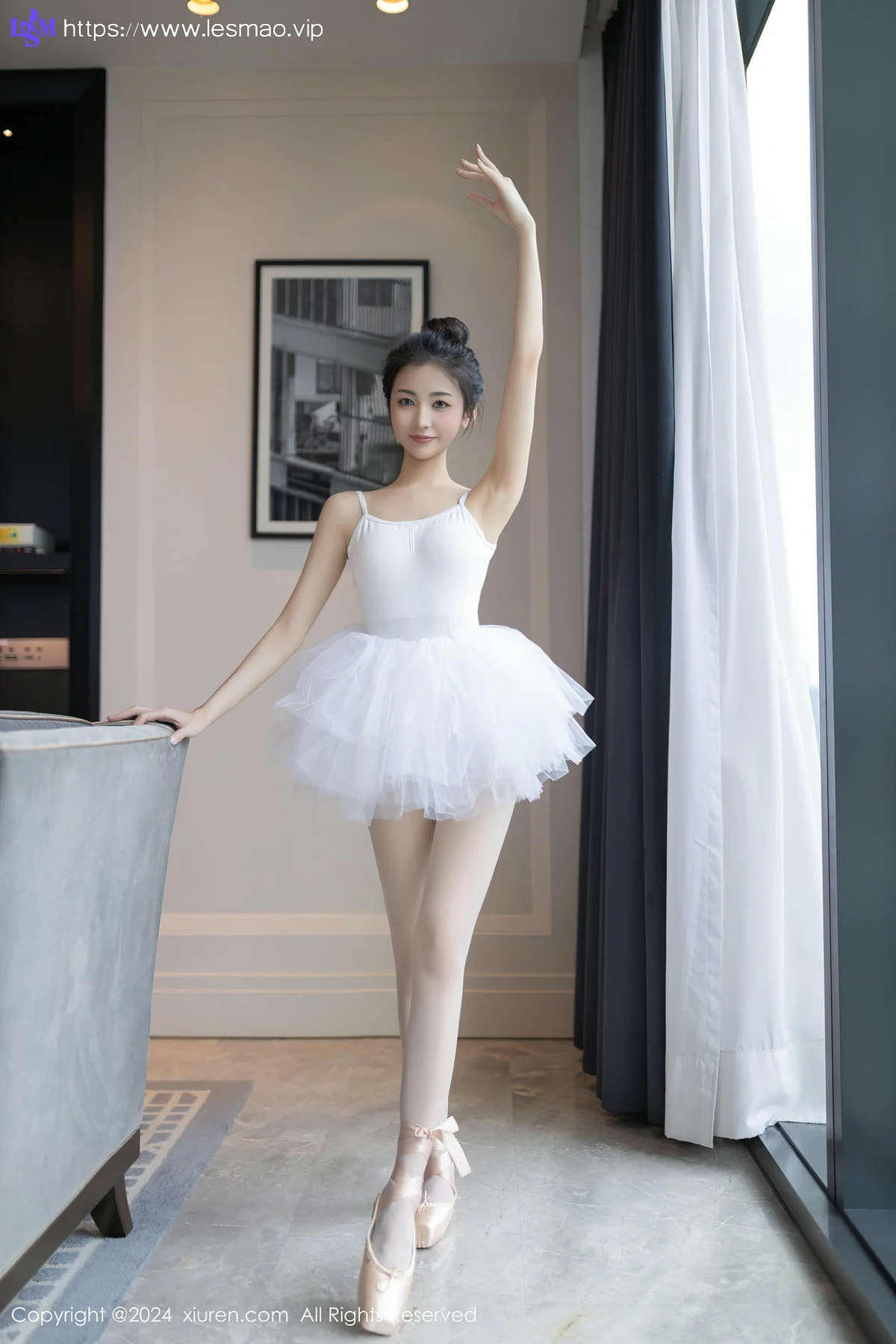 XiuRen 秀人 No.8657 鱼尾fish 白色芭蕾服性感写真11 - 4