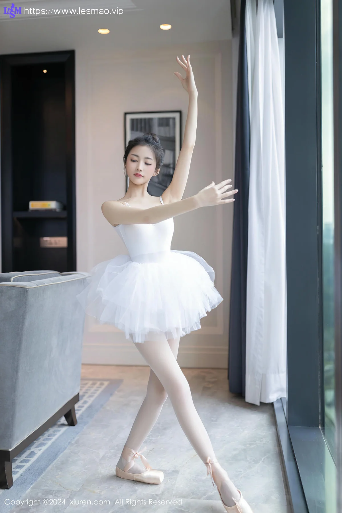 XiuRen 秀人 No.8657 鱼尾fish 白色芭蕾服性感写真11 - 6