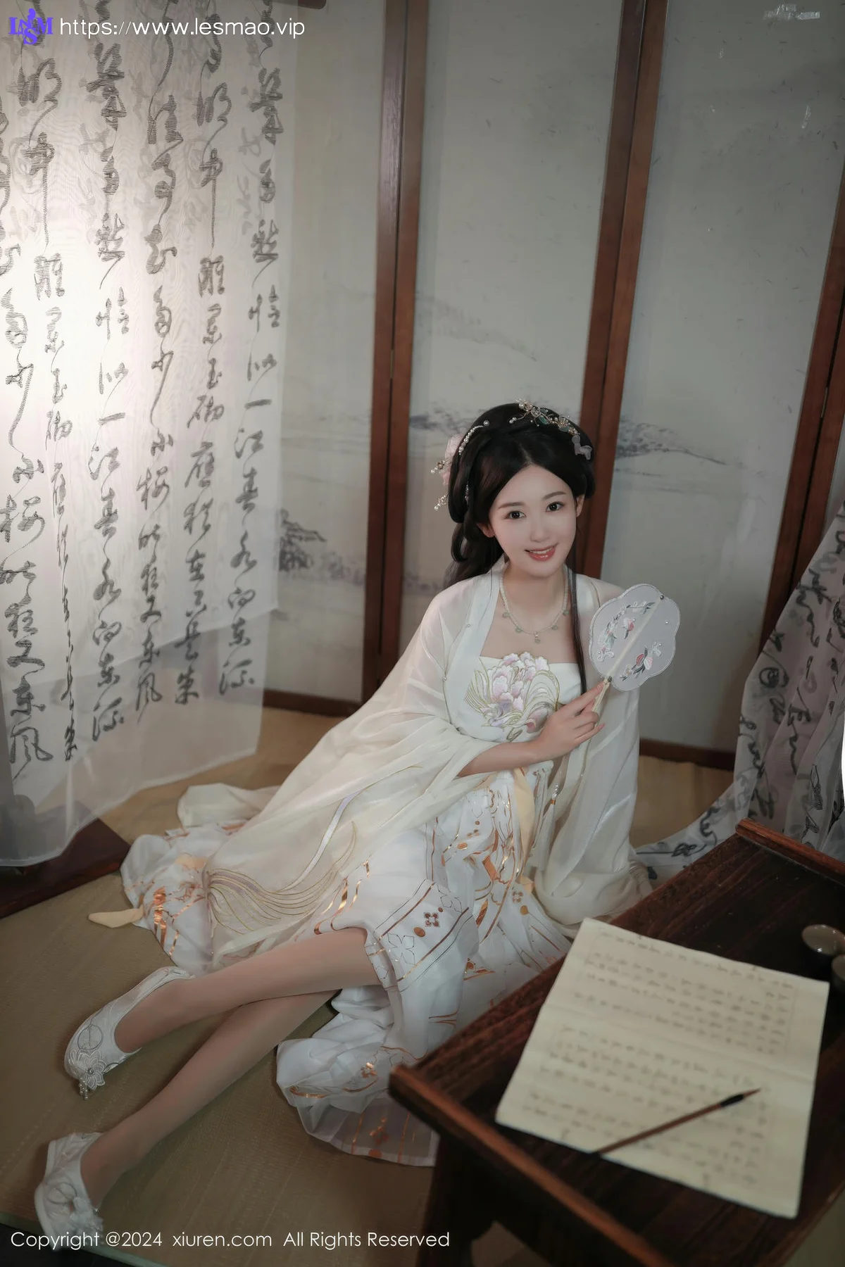 XiuRen 秀人 No.8898 唐安琪 浅色古装迪拜旅拍11 - 5