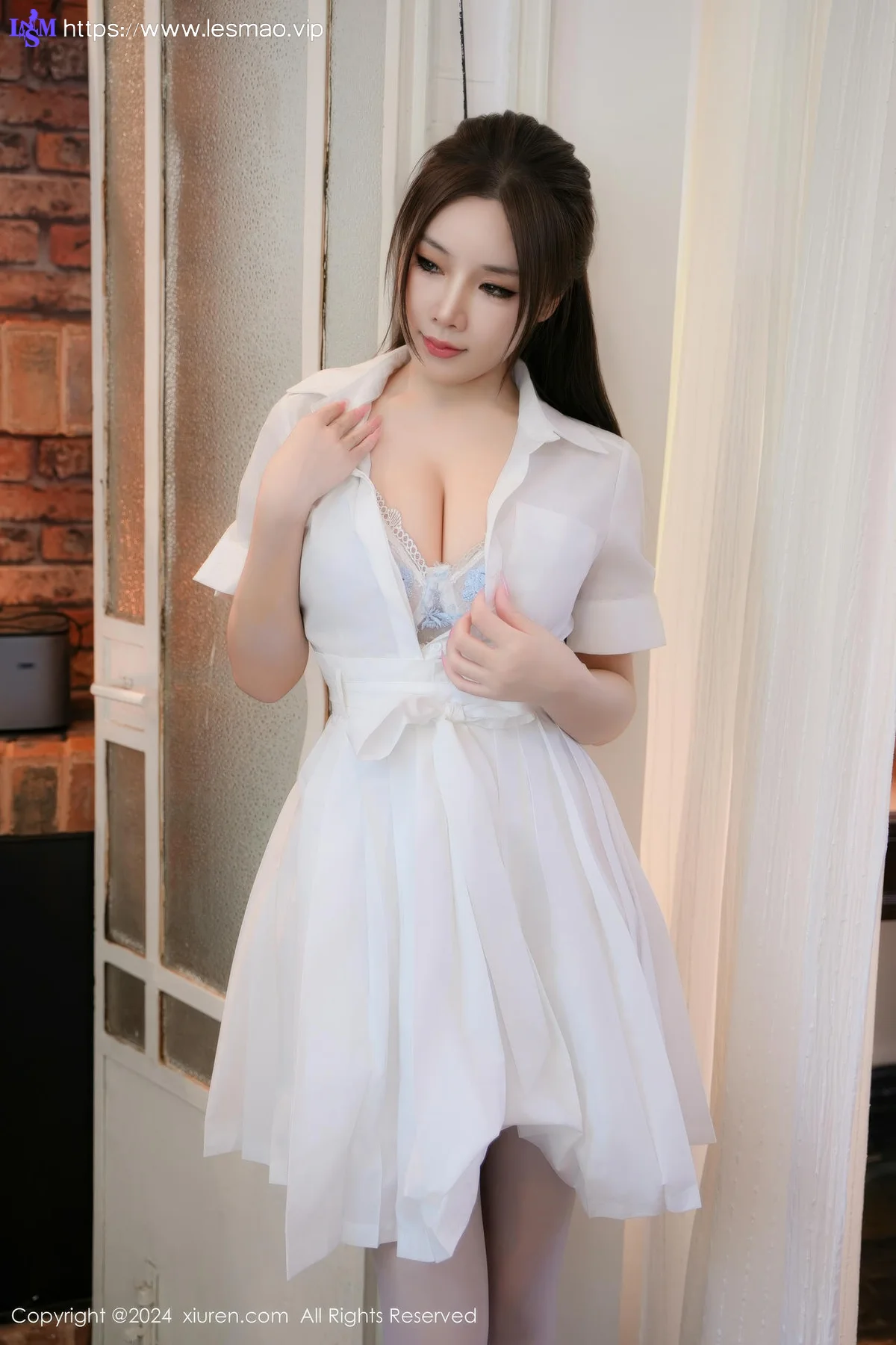 XiuRen 秀人 No.9136 金允珍呐 白丝蕾丝内衣 - 8