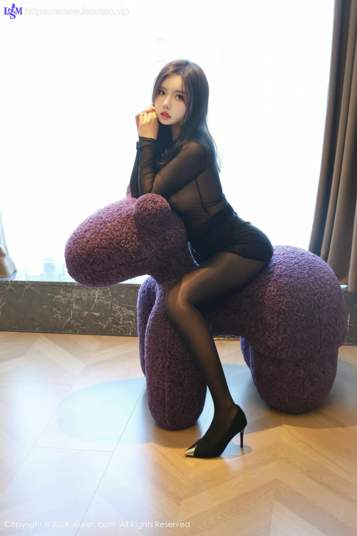 XiuRen 秀人 No.9347 小薯条nienie 黑丝美腿高跟 - 2