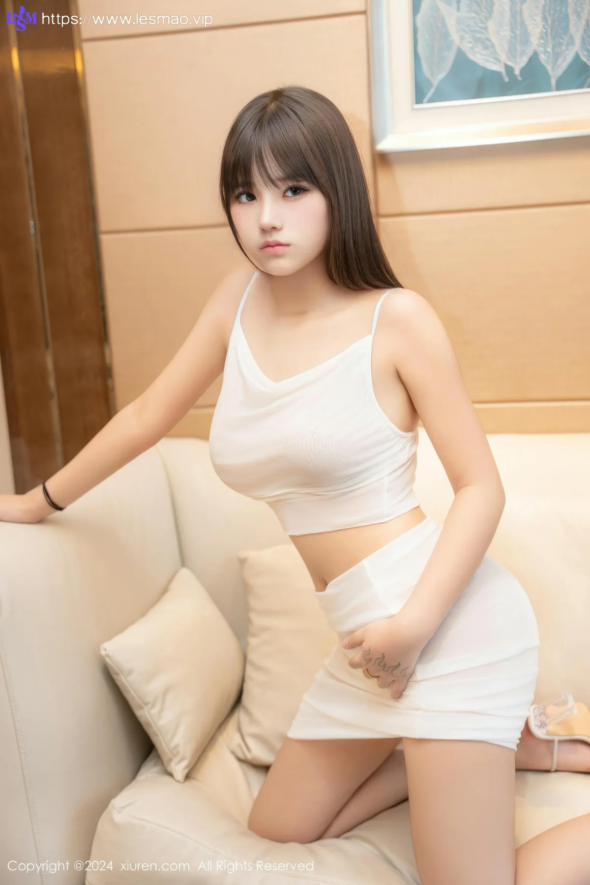 XiuRen 秀人 No.9438 姚若兮vay 白色短裙气质美女 - 2