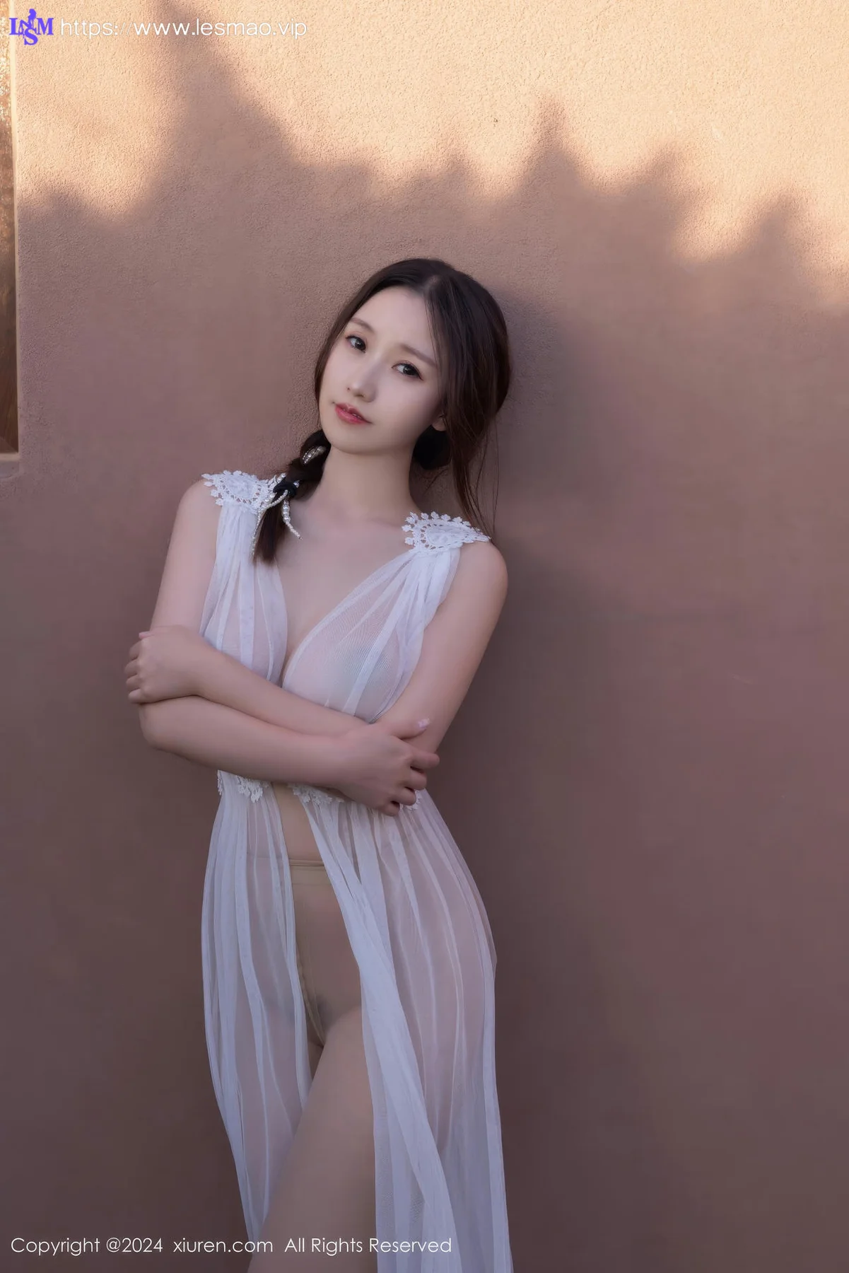 XiuRen 秀人 No.9442 杏子Yada 玉背白丝美腿 - 5