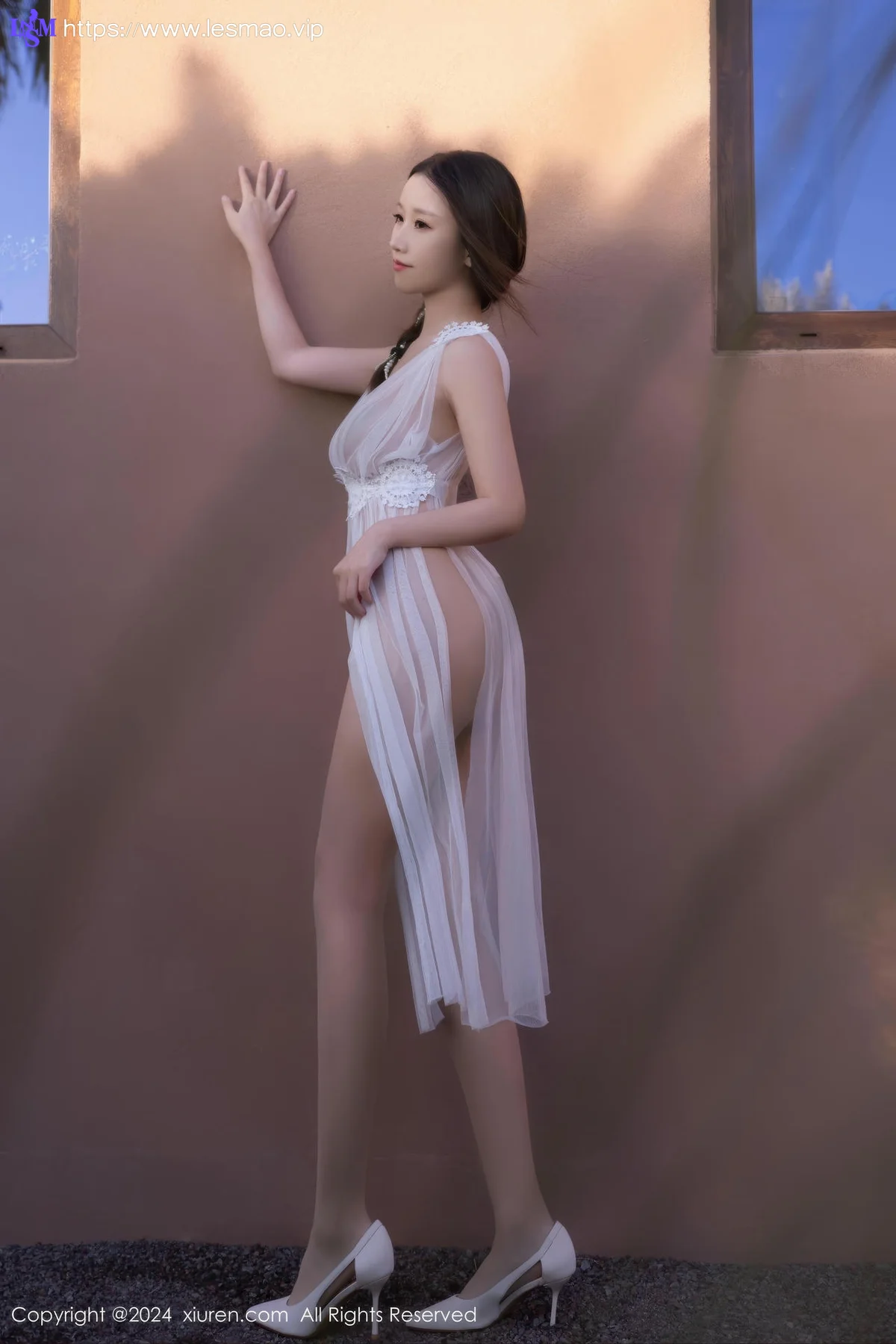 XiuRen 秀人 No.9442 杏子Yada 玉背白丝美腿 - 6