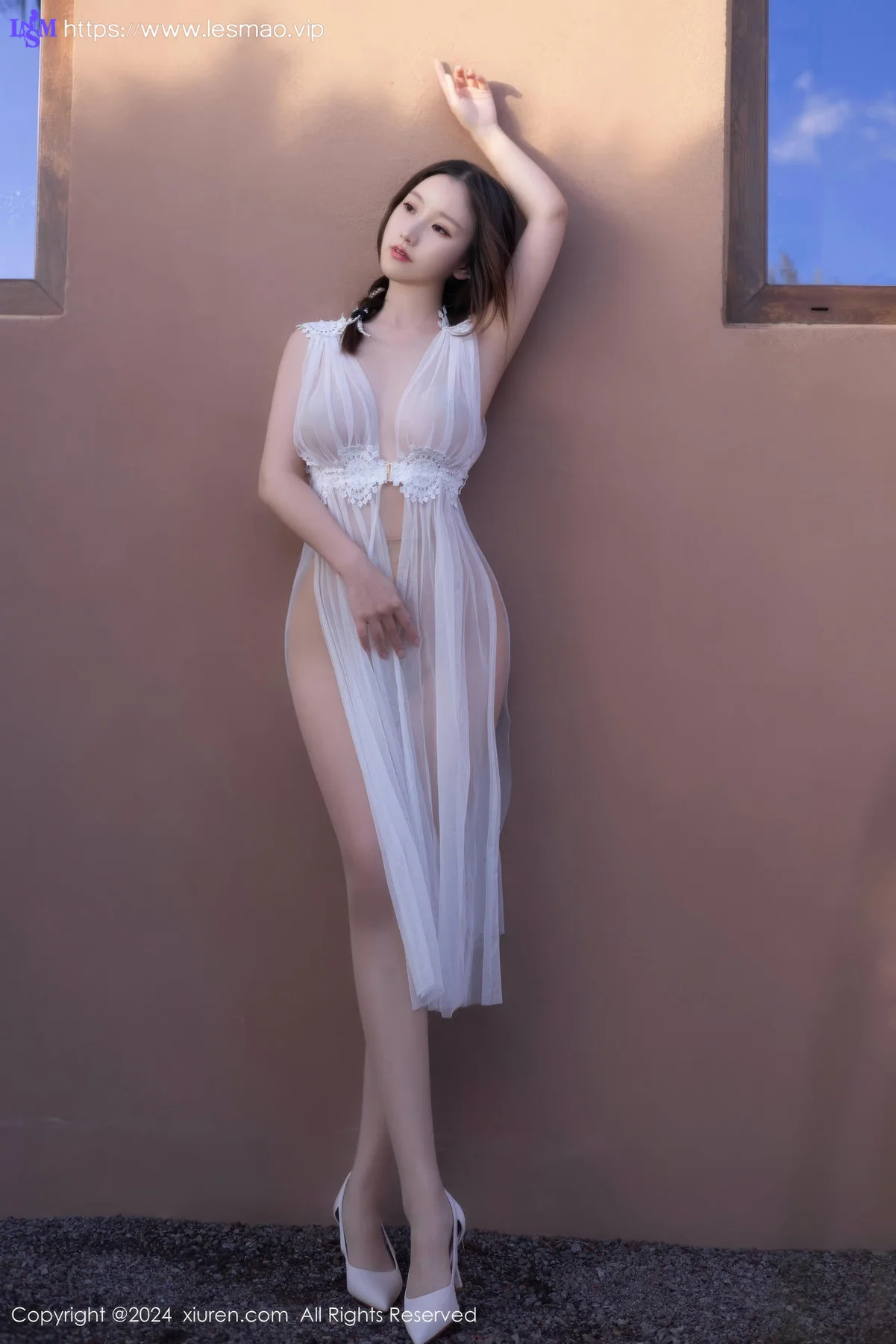 XiuRen 秀人 No.9442 杏子Yada 玉背白丝美腿 - 7