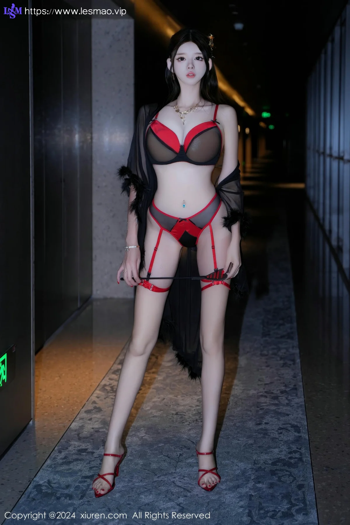 XiuRen 秀人 No.9544 果茶姐姐 翘臀吊袜长腿美女 - 10