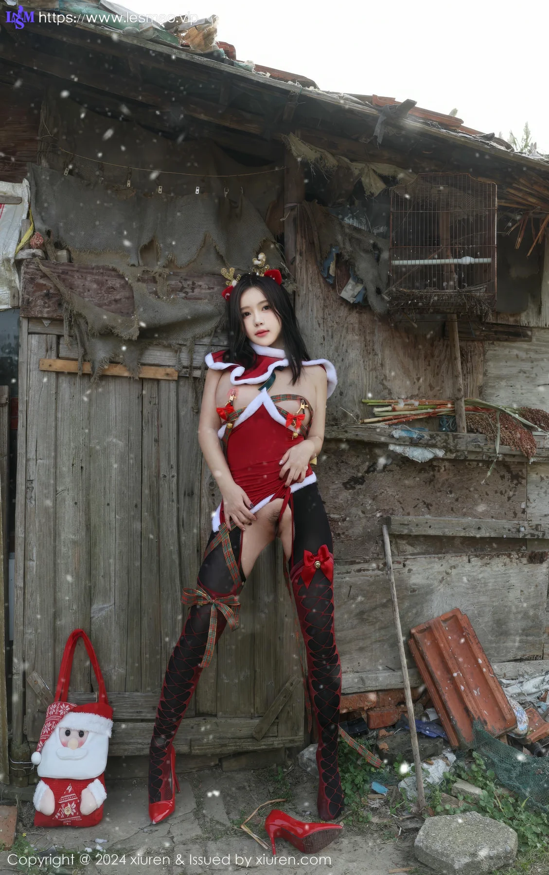 XiuRen 秀人 No.9630 小薯条nienie 户外节日写真 - 4