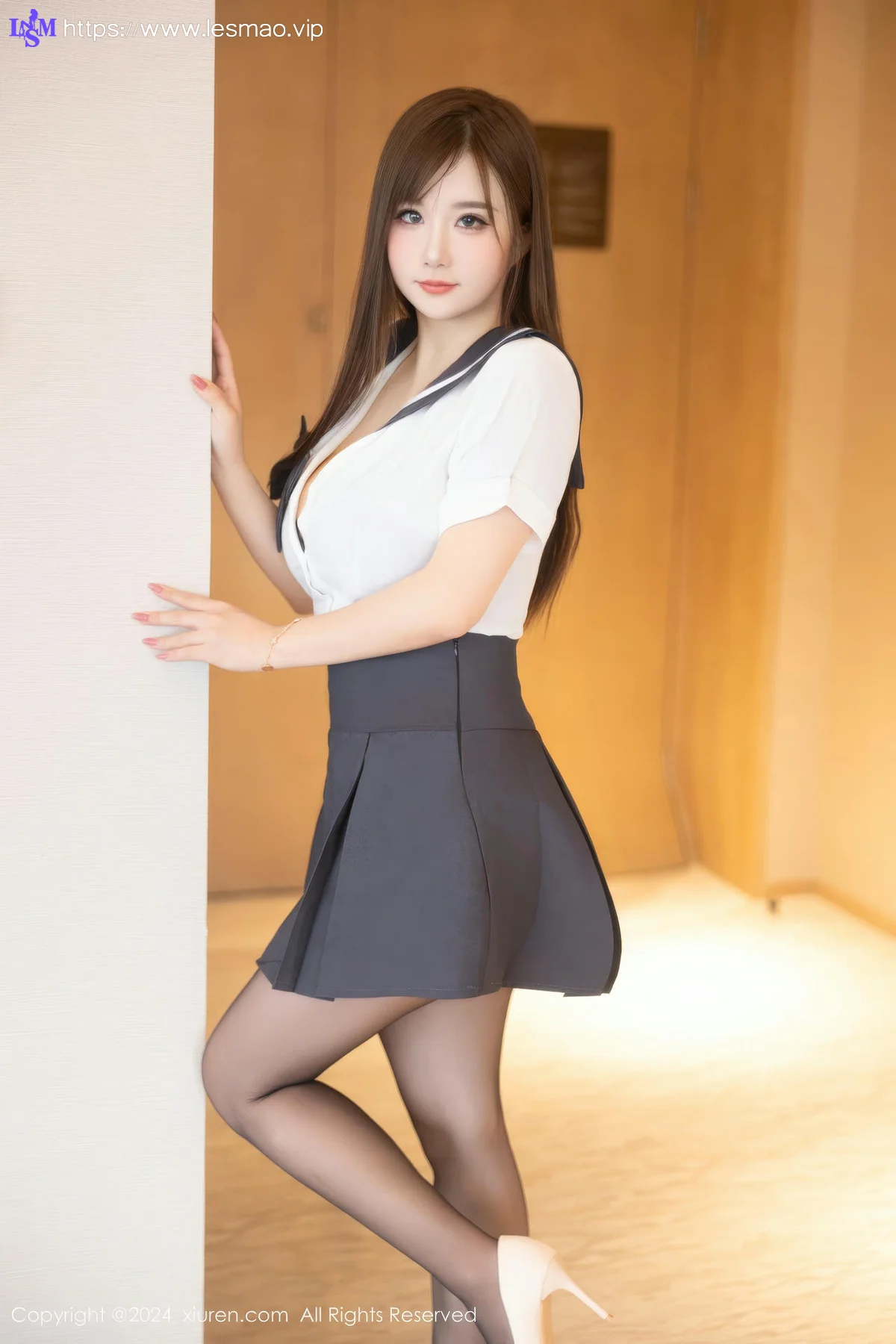 XiuRen 秀人 No.9663 小肉肉咪 透视内衣黑丝爆乳 - 6