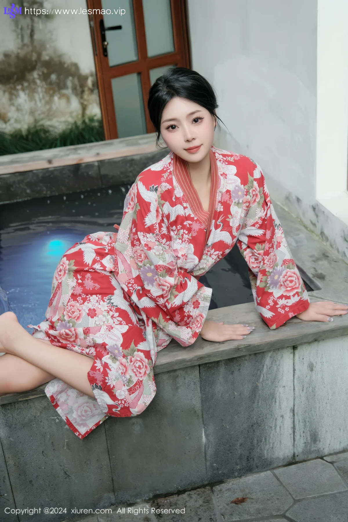 XiuRen 秀人 No.9687 麦田 和服温泉浴池湿身 - 10