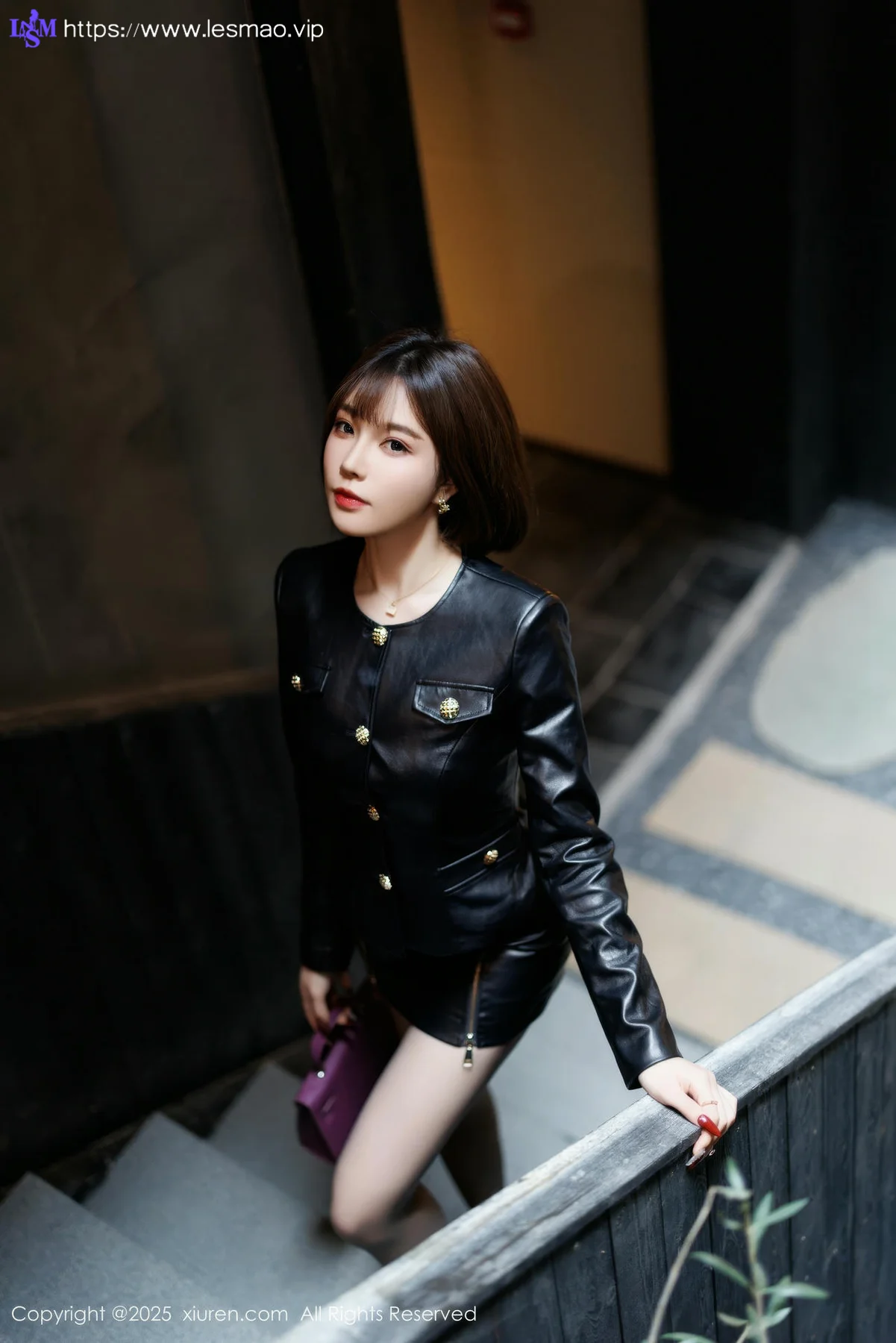 XiuRen 秀人 No.9769 徐莉芝Booty 性感皮短裙 - 3