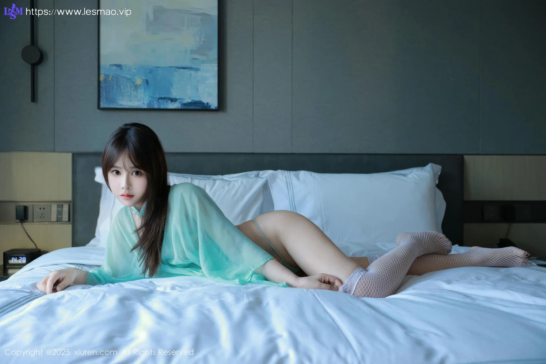 XiuRen 秀人 No.9807 Evelyn艾莉 玉体白丝少女 - 7