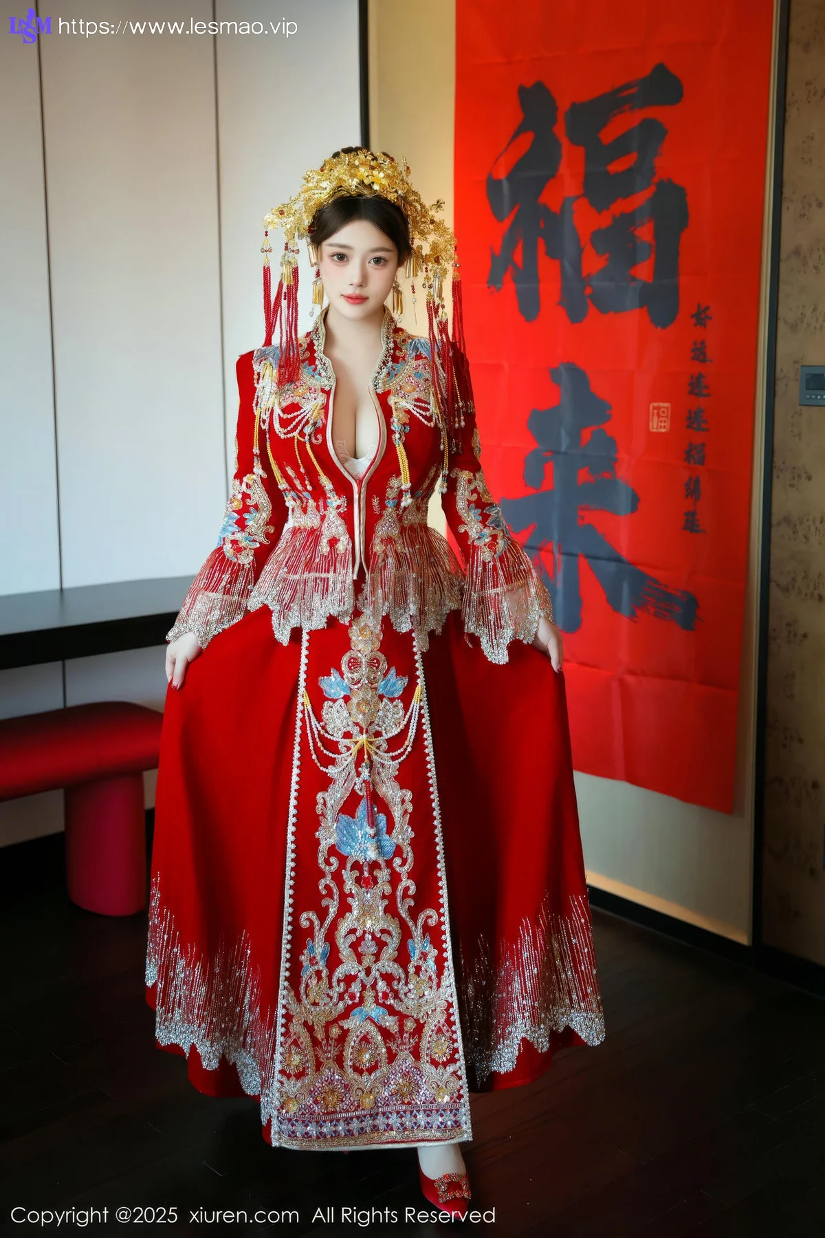 XiuRen 秀人 No.9823 蛋蛋宝 制服新春美女写真 - 2