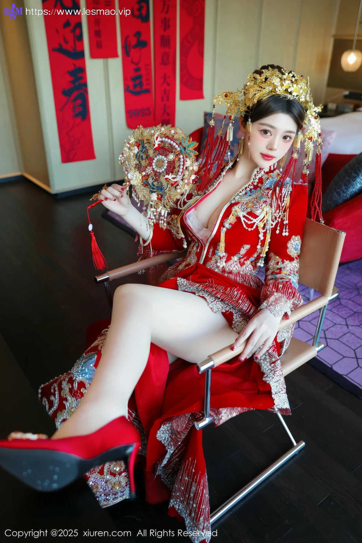 XiuRen 秀人 No.9823 蛋蛋宝 制服新春美女写真 - 8